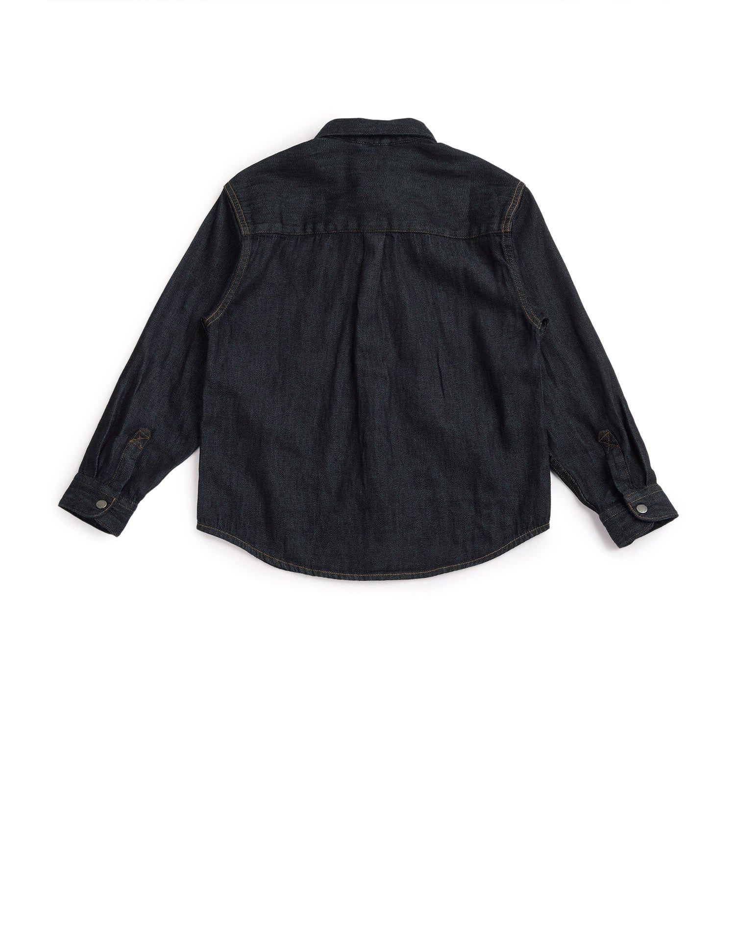 Boys Boxy Fit Twill Shirt Indigo - U.S. POLO ASSN. | Large