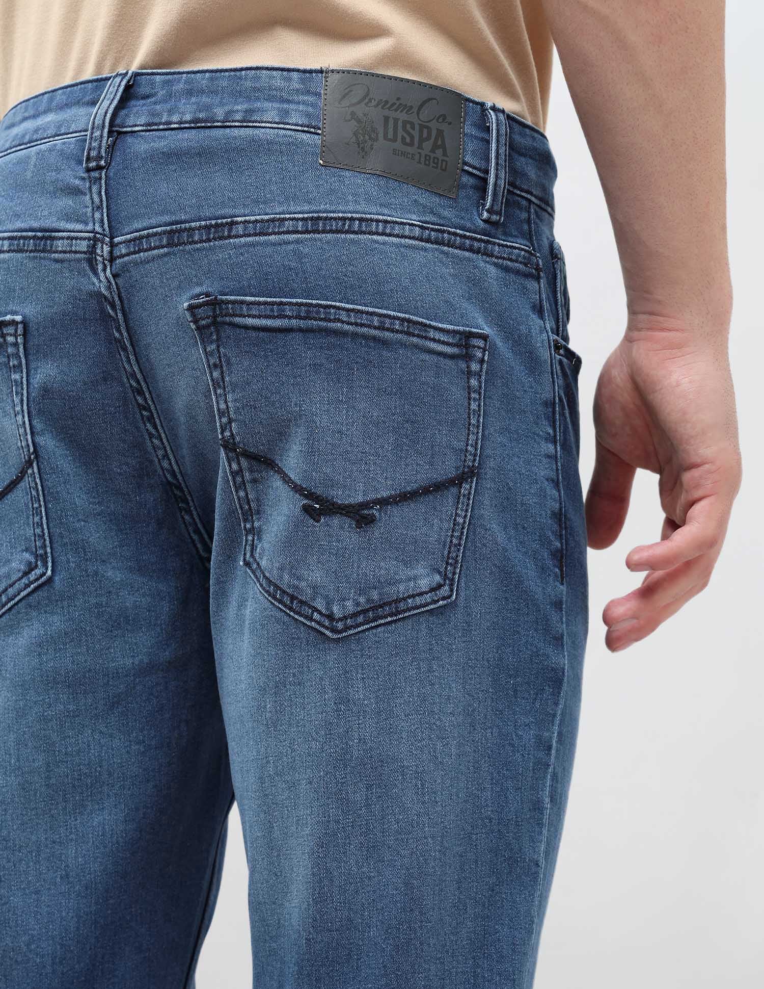 Harold Slim Straight Fit Blue Jeans Indigo - U.S. Polo Assn. India | Large