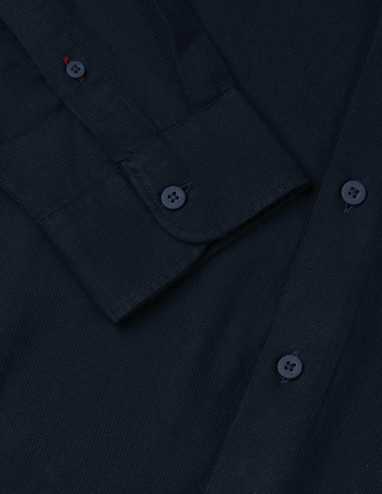 Dobby Textured Shirt Navy - U.S. POLO ASSN. | Large