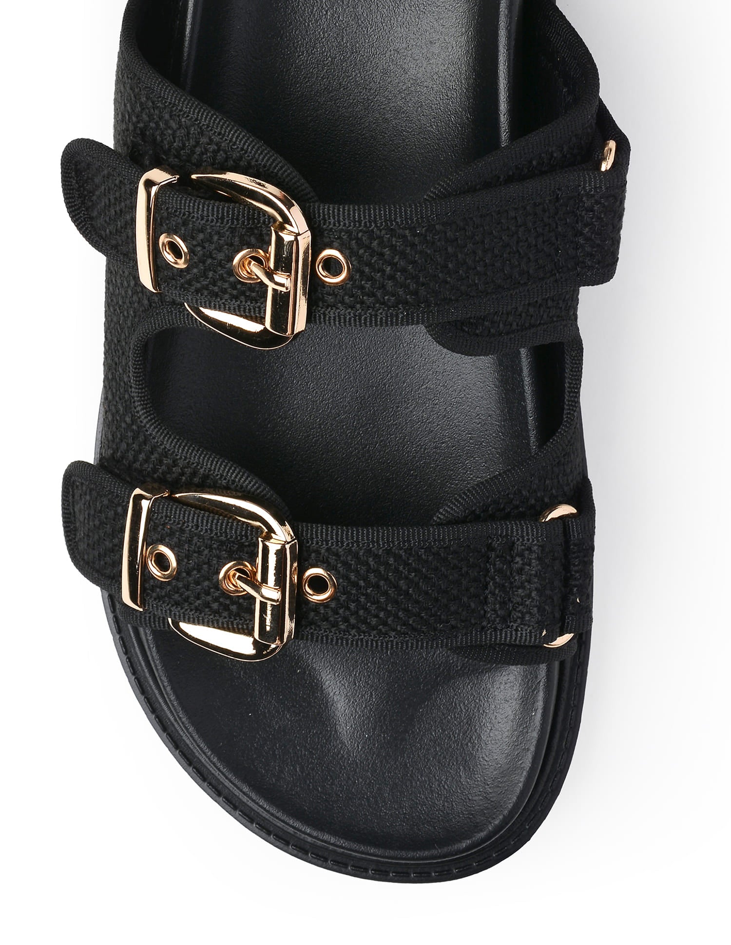 Marcella Black Lightweight Footbed Flats Black - U.S. Polo Assn. India | Large