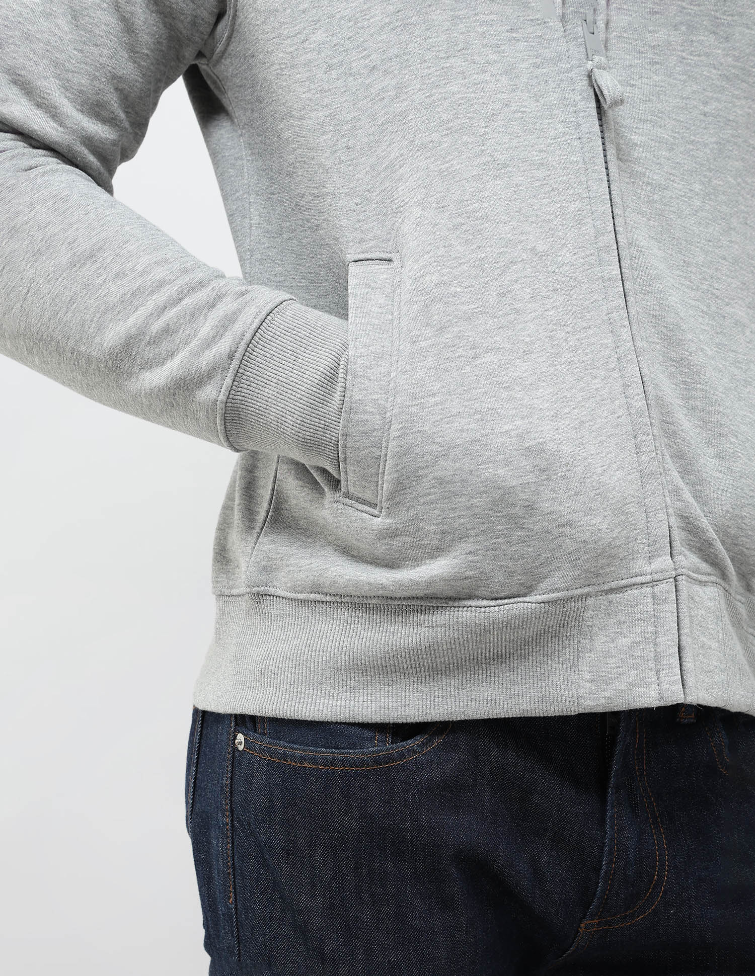 Heathered Regular Fit Sweatshirt Grey - U.S. POLO ASSN. | Large