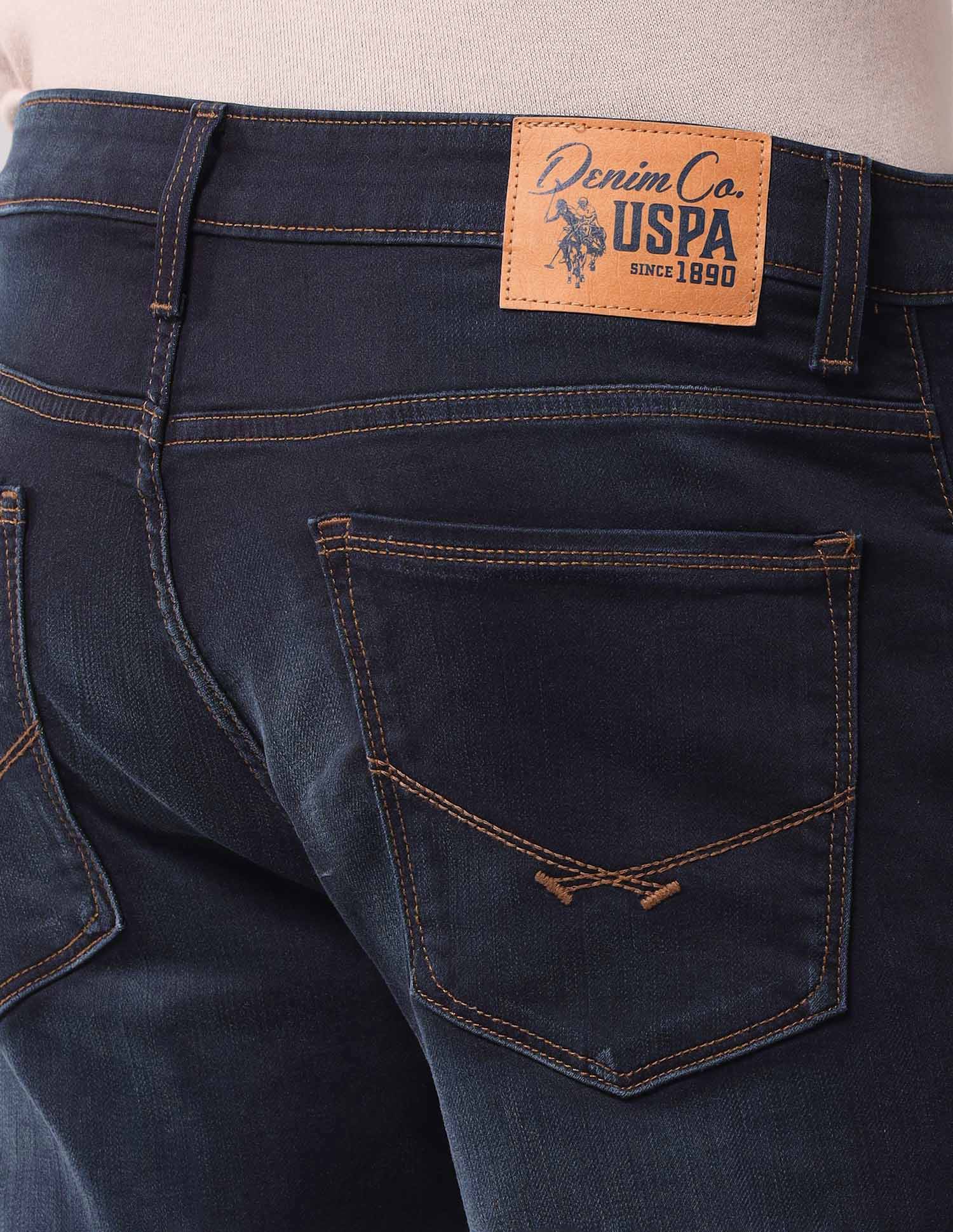Henry Tapered Fit Blue Jeans Dark Wash - U.S. Polo Assn. India | Large