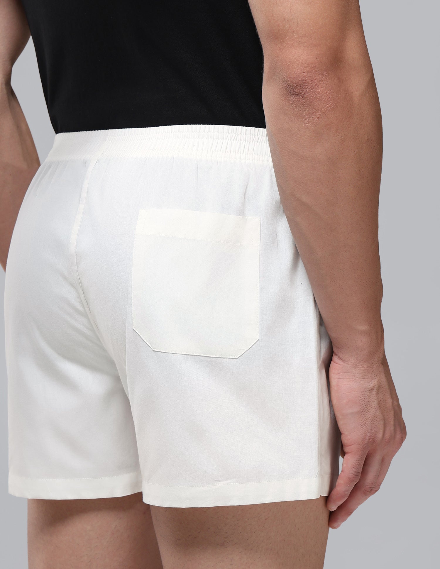 Pure Cotton Mid Rise OEX14 Boxers - Pack Of 1 Antique White - U.S. Polo Assn. India | Large