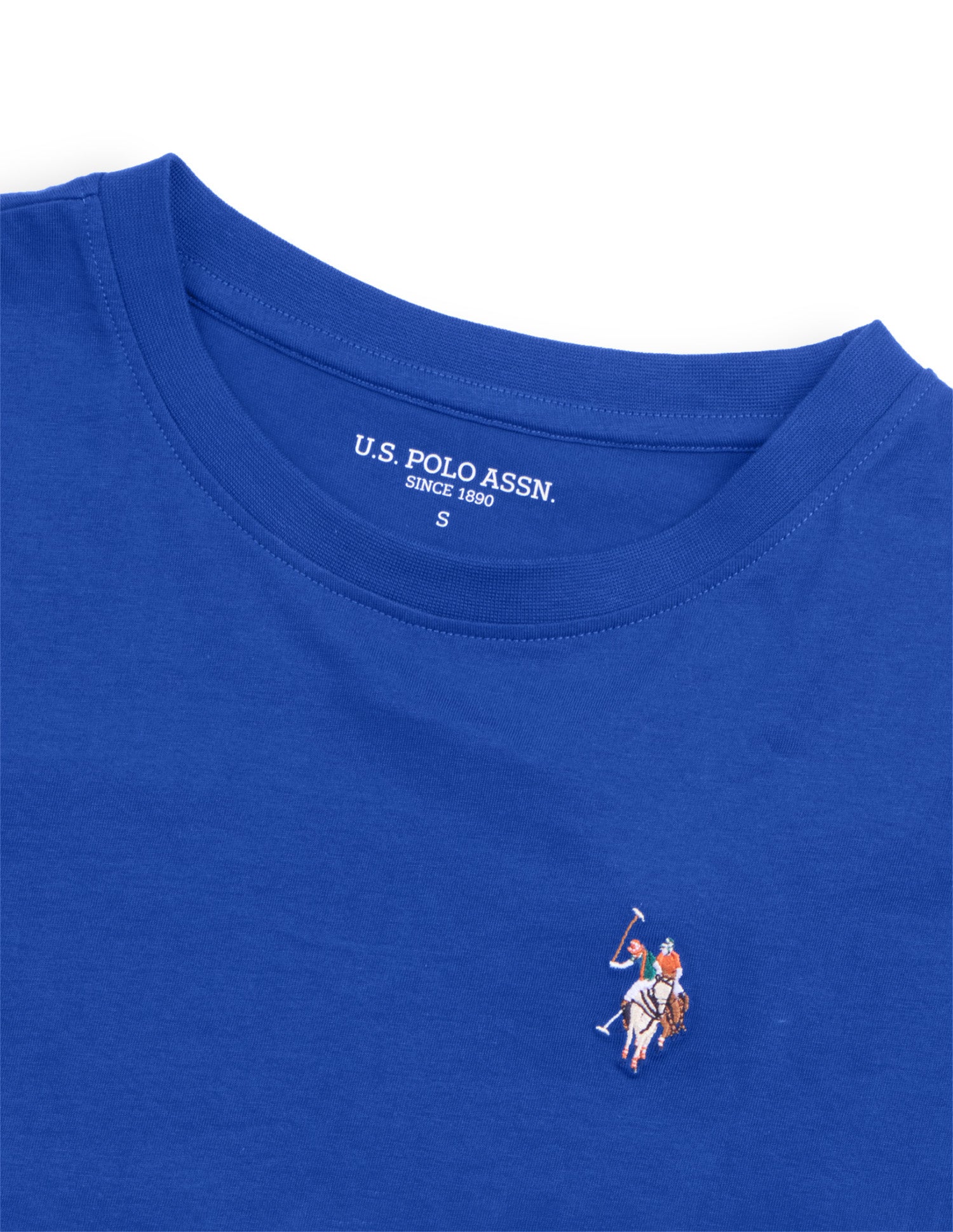 Solid Regular Fit T-Shirt Blue - U.S. Polo Assn. India | Large
