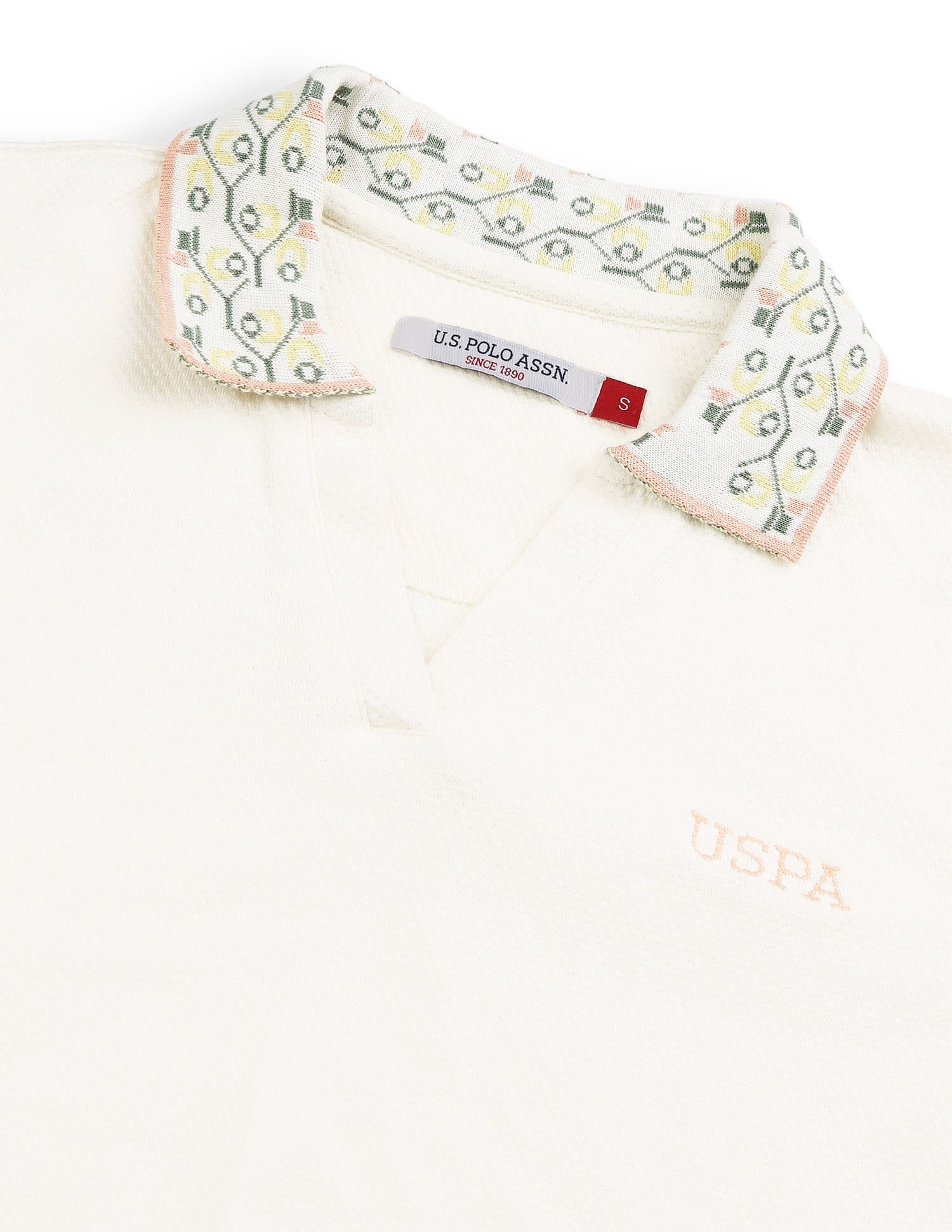 Embroidered Regular Fit Polo Shirt White - U.S. Polo Assn. India | Large