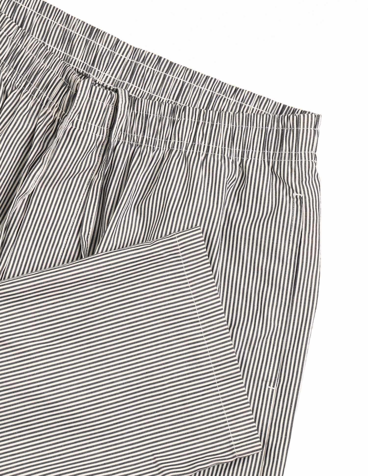 Pure Cotton Striped LP004 Lounge Pants - Pack Of 1 White and Navy Stripe - U.S. Polo Assn. India | Large