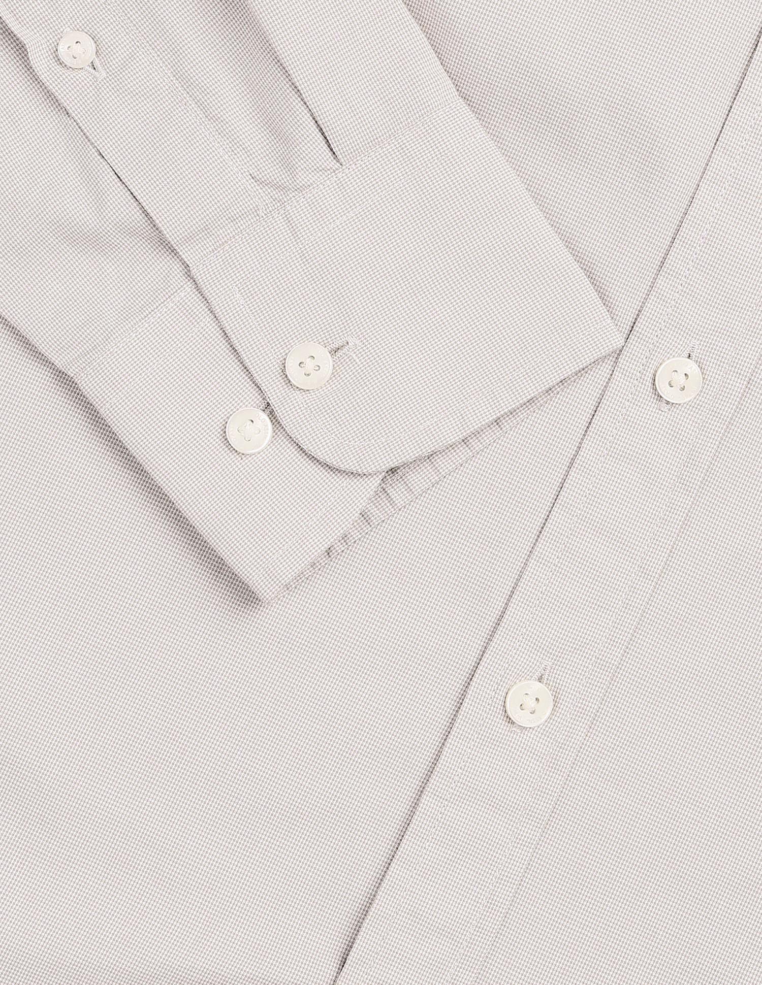 Solid With Stripe Detail Regular Fit Shirt Beige - U.S. Polo Assn. India | Large