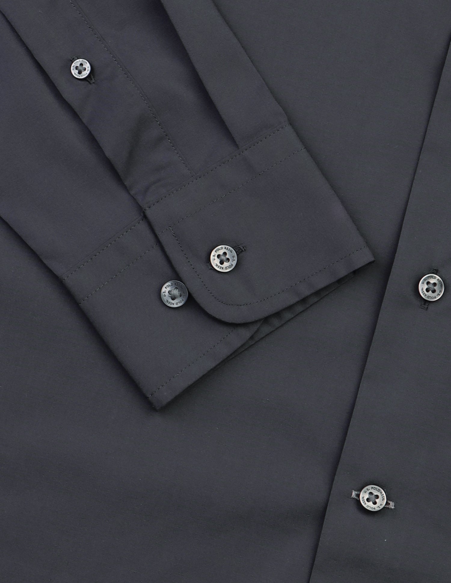 Solid Tailored Fit Shirt Dark Grey - U.S. Polo Assn. India | Large
