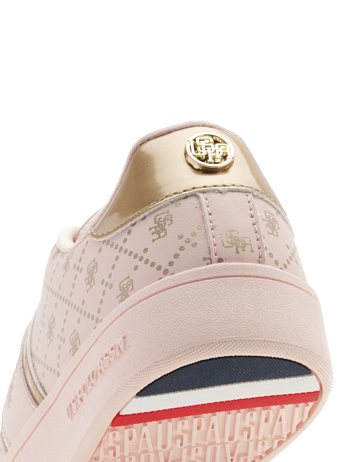 Women Monogram Harriet Sneakers Light Pink - U.S. POLO ASSN. | Large