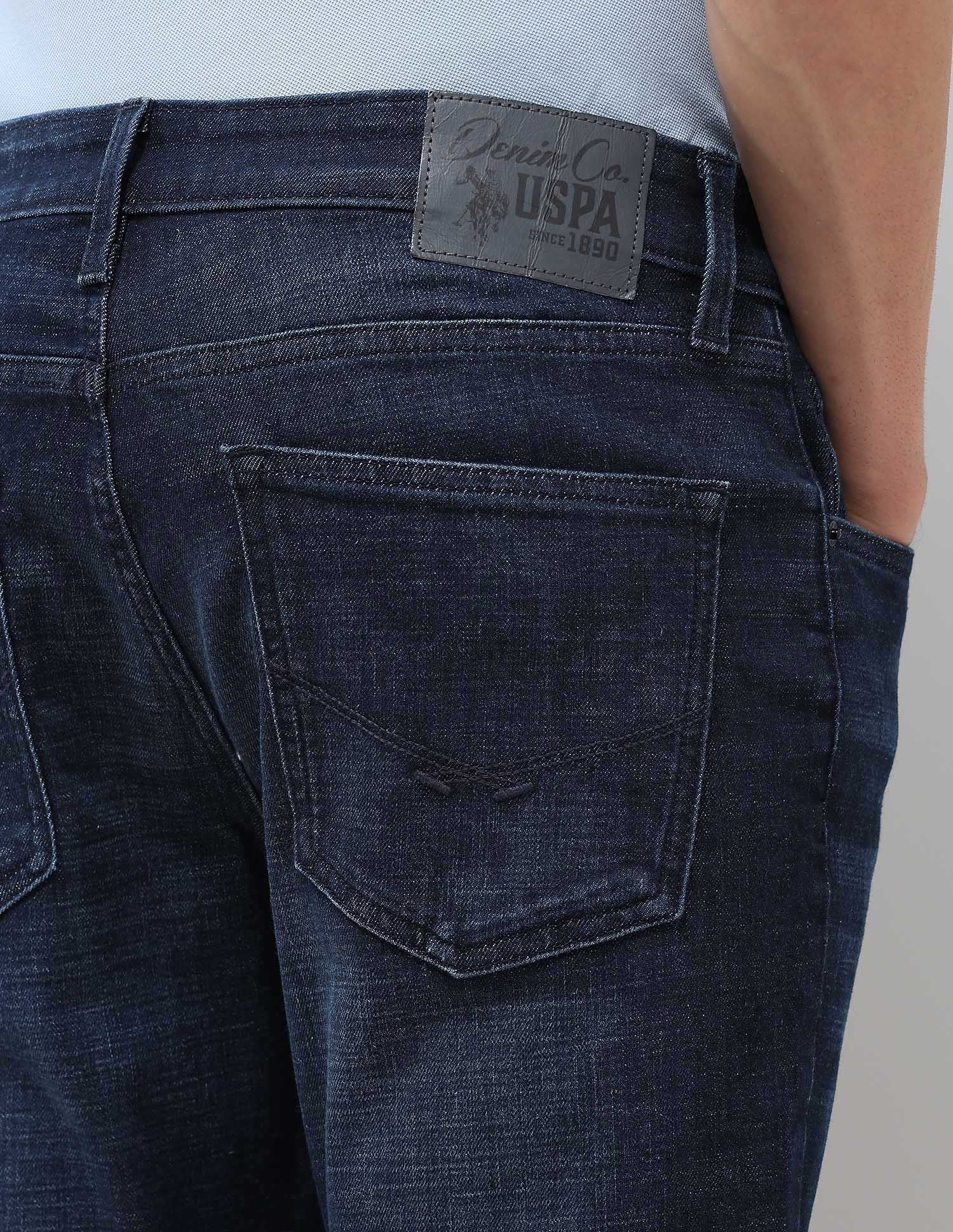 Henry Tapered Fit Blue Jeans Dark Blue - U.S. Polo Assn. India | Large