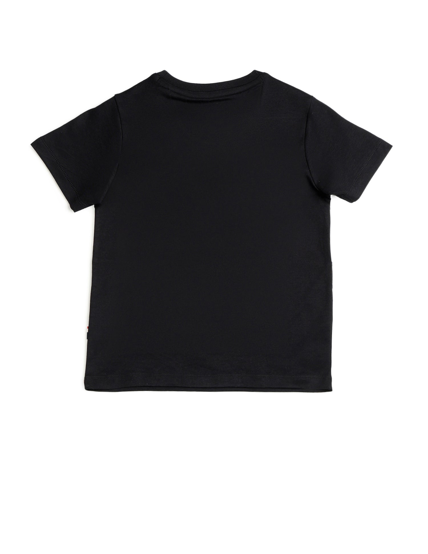 Boys Colour Blocked Regular Fit T Shirt Black - U.S. POLO ASSN. | Large