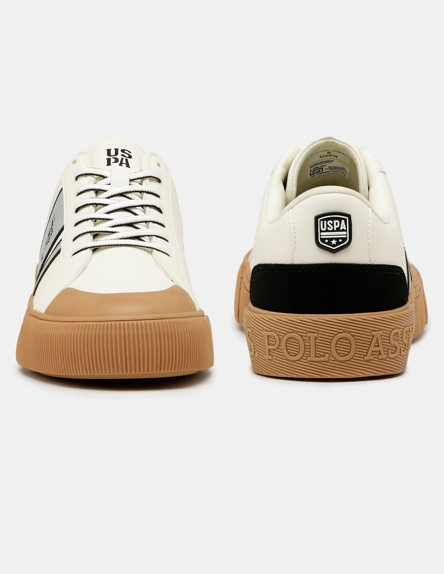 Men Colourblocked Mason Sneakers Off White - U.S. Polo Assn. India | Large