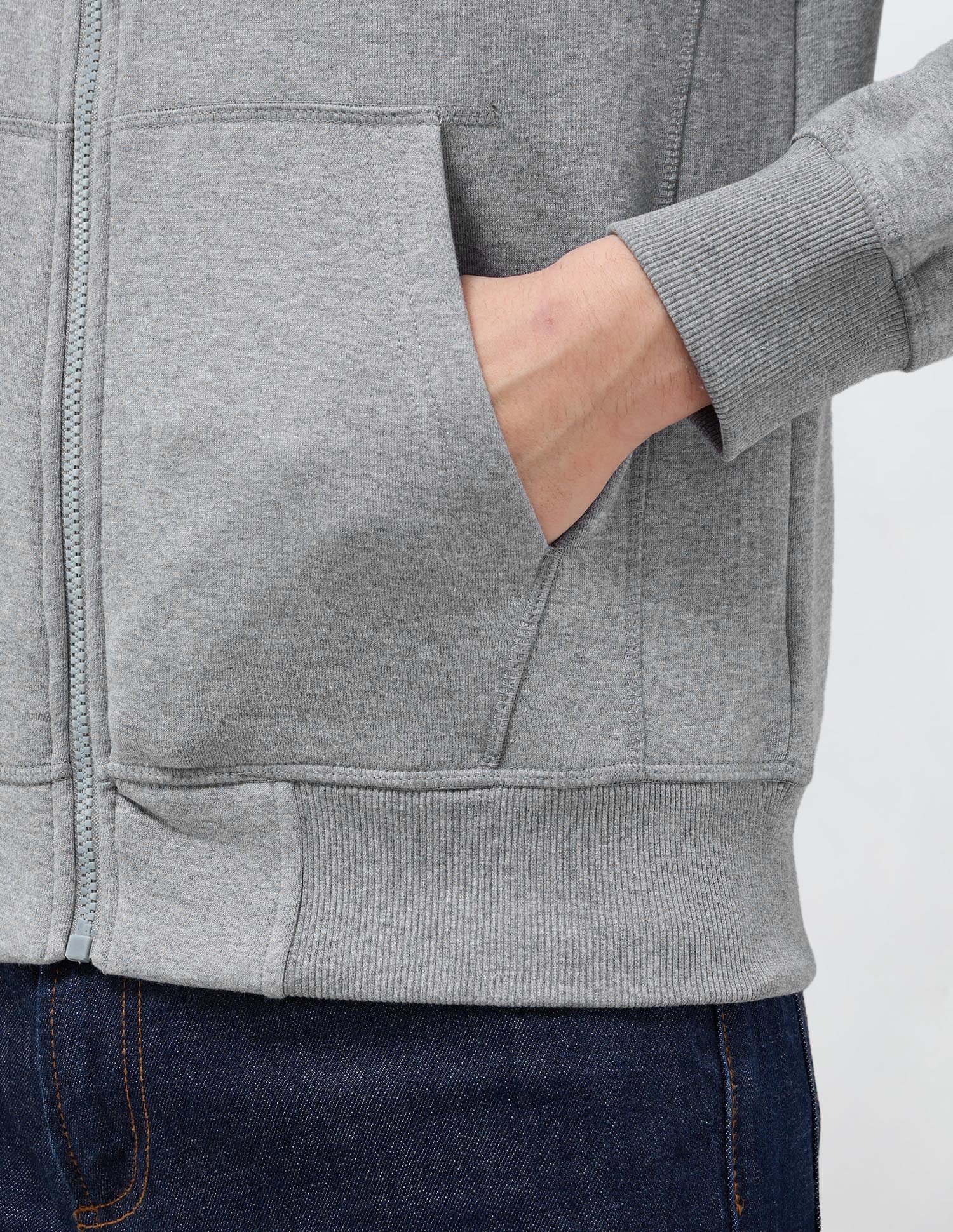 Heathered Regular Fit Sweatshirt Grey - U.S. POLO ASSN. | Large