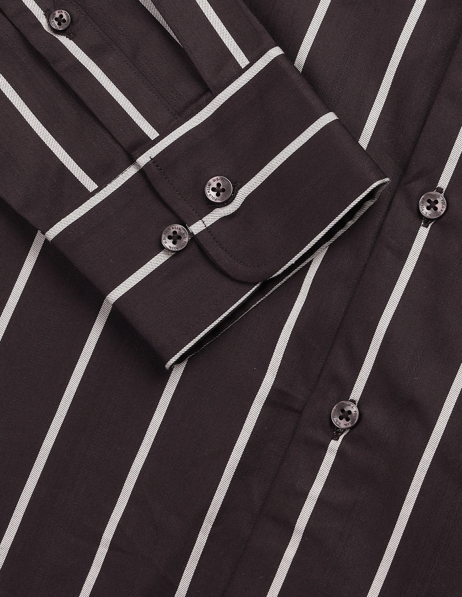 Satin Vertical Striped Shirt Burgundy - U.S. Polo Assn. India | Large