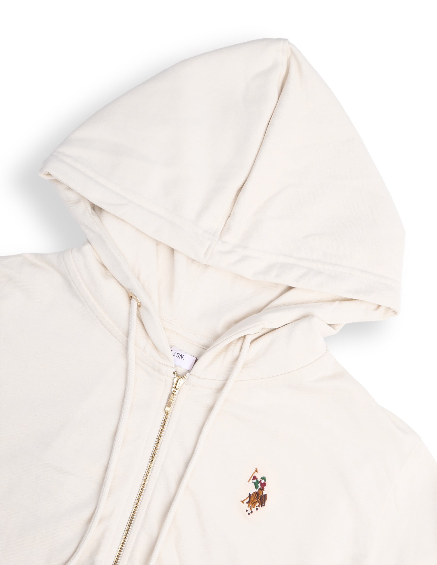 Solid Regular Fit Sweatshirt Ecru - U.S. Polo Assn. India | Large