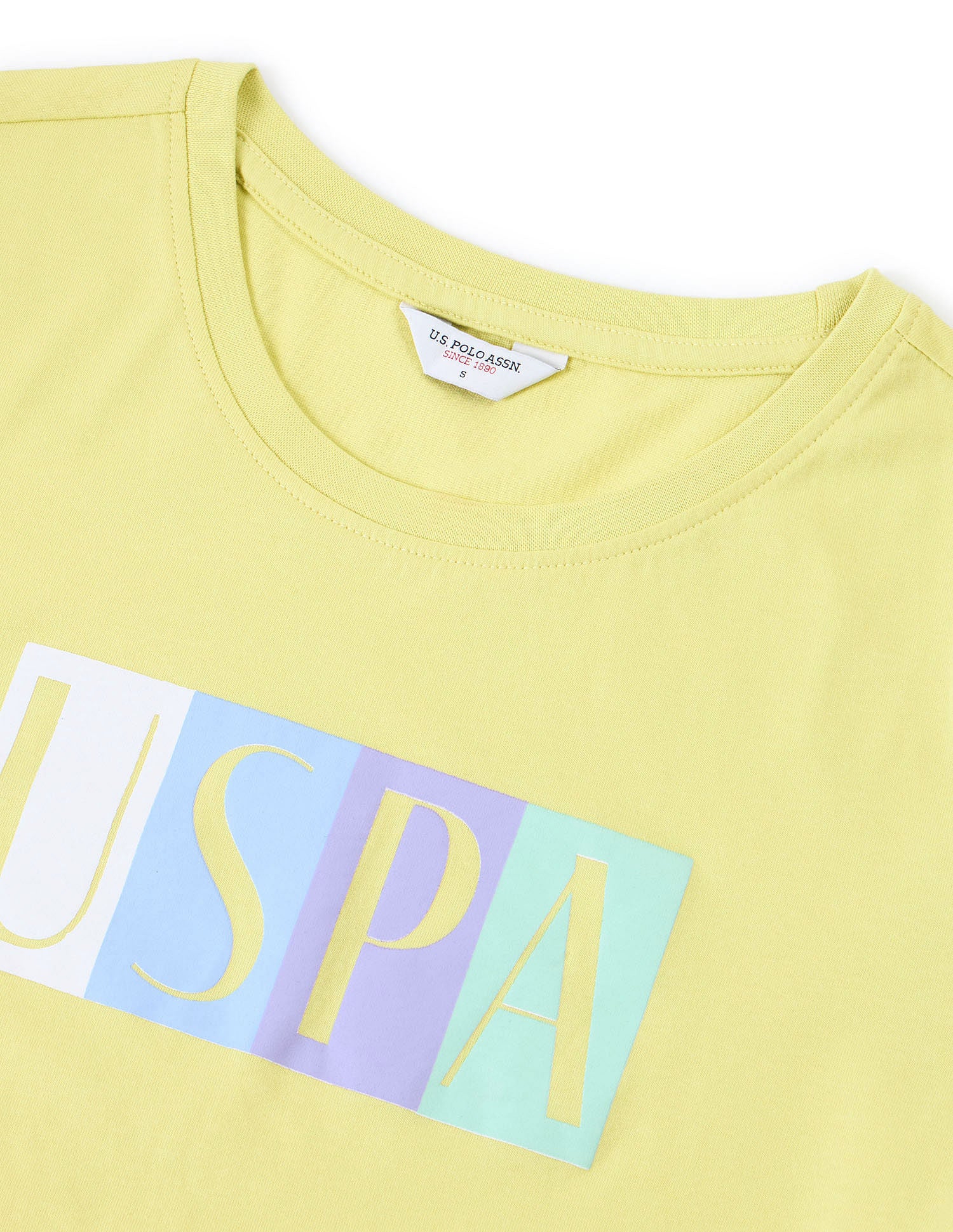 Regular Fit Brand Printed T-Shirt Yellow - U.S. Polo Assn. India | Large
