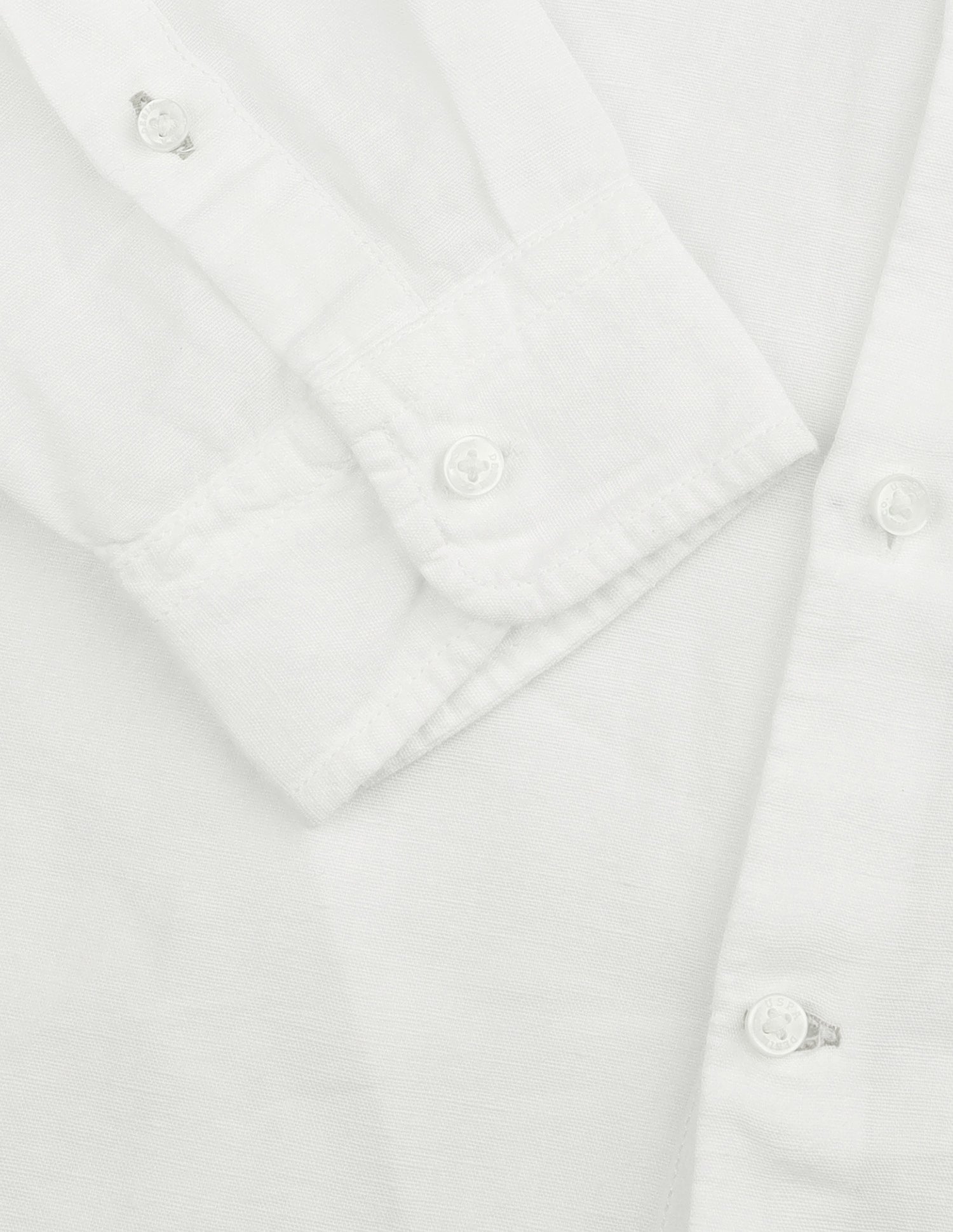 Regular Fit Solid Shirt White - U.S. Polo Assn. India | Large