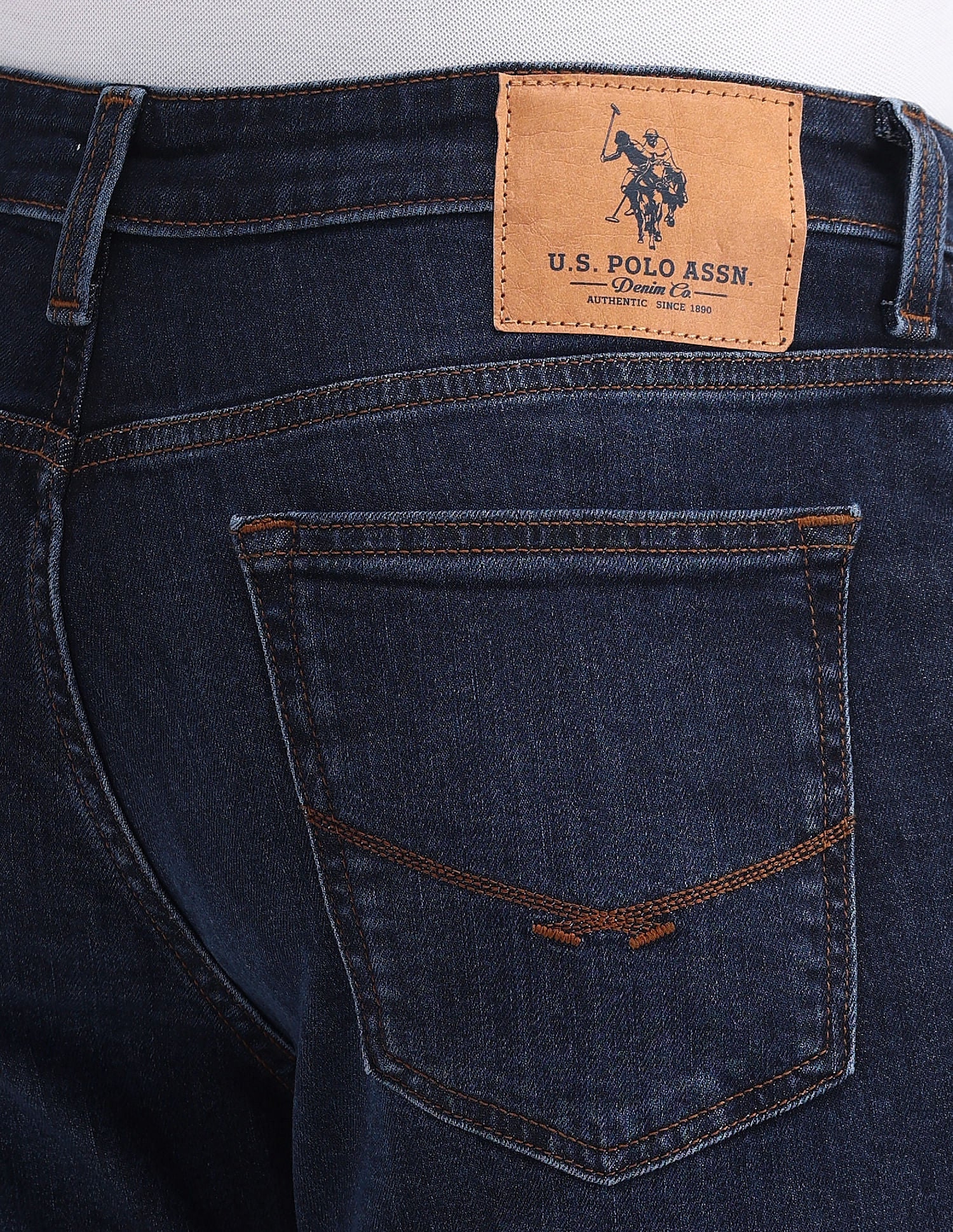 Slim Tapered Fit  Blue Jeans Dark-Blue - U.S. POLO ASSN. | Large