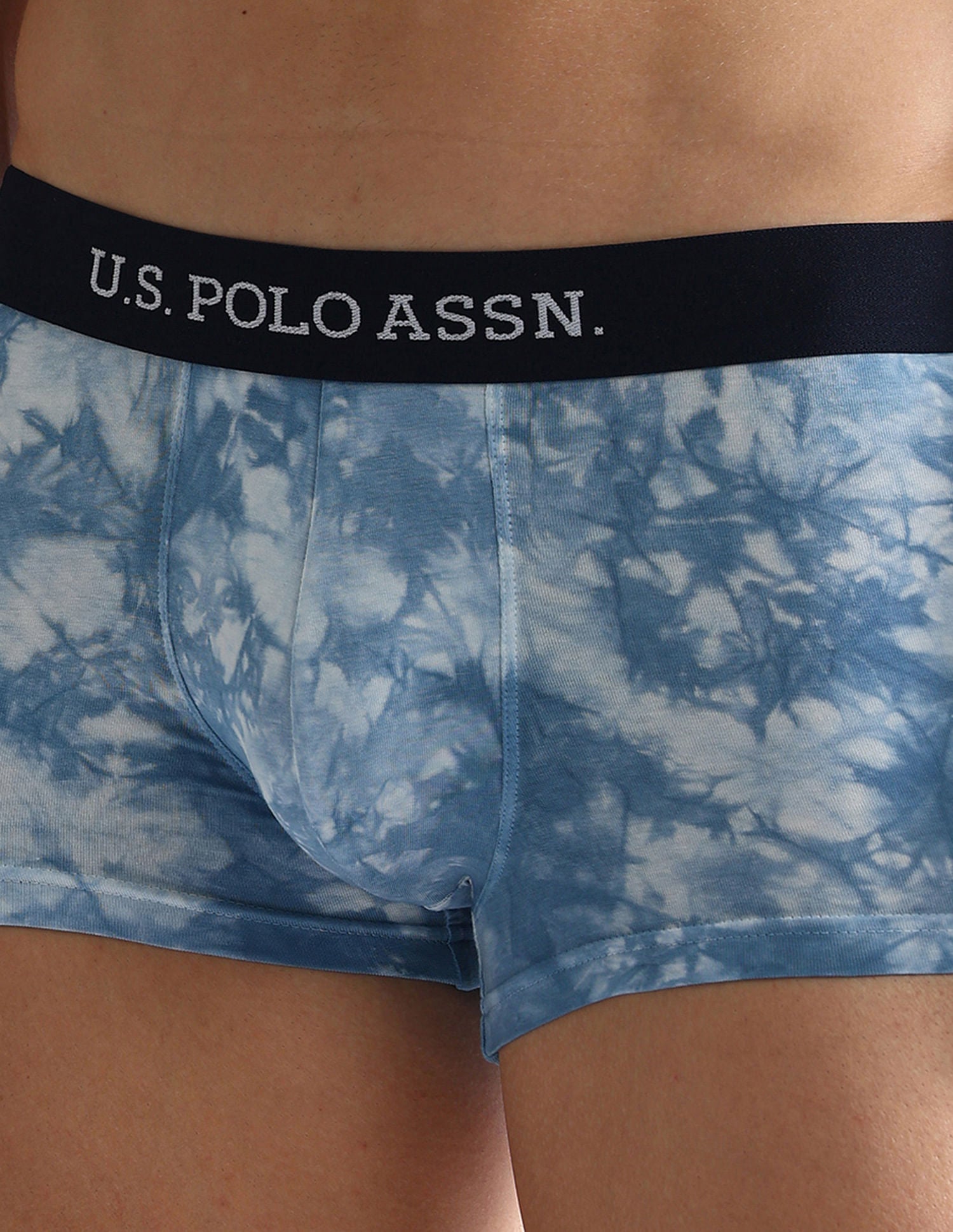 Cotton Stretch Antibacterial OET03 Trunks - Pack Of 1 Blue - U.S. POLO ASSN. | Large