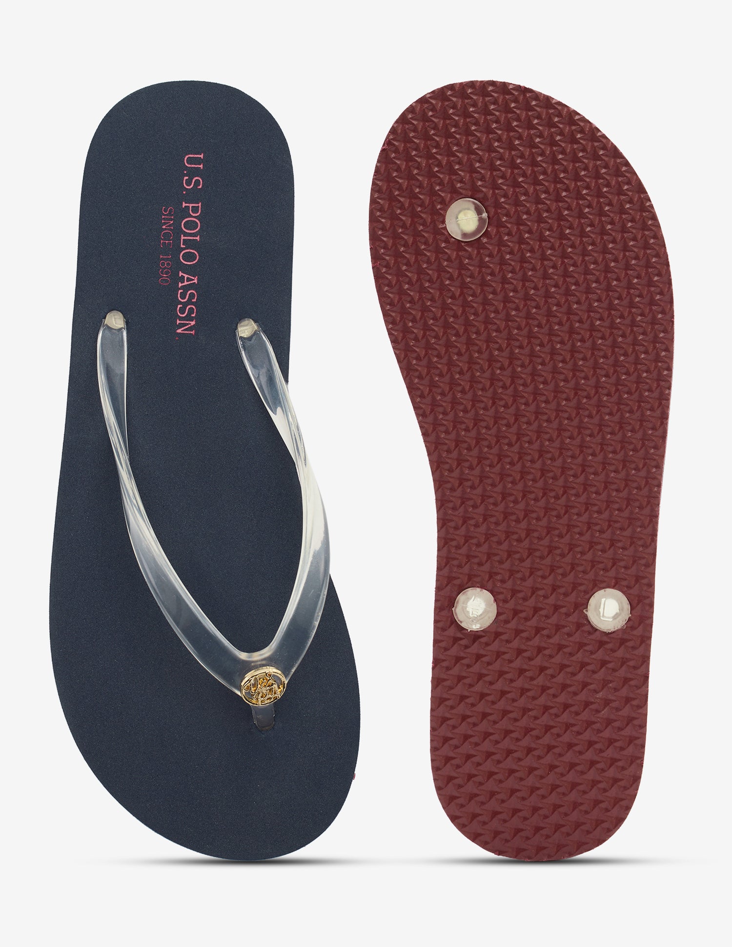 Bina Flip Flops Navy - U.S. Polo Assn. India | Large