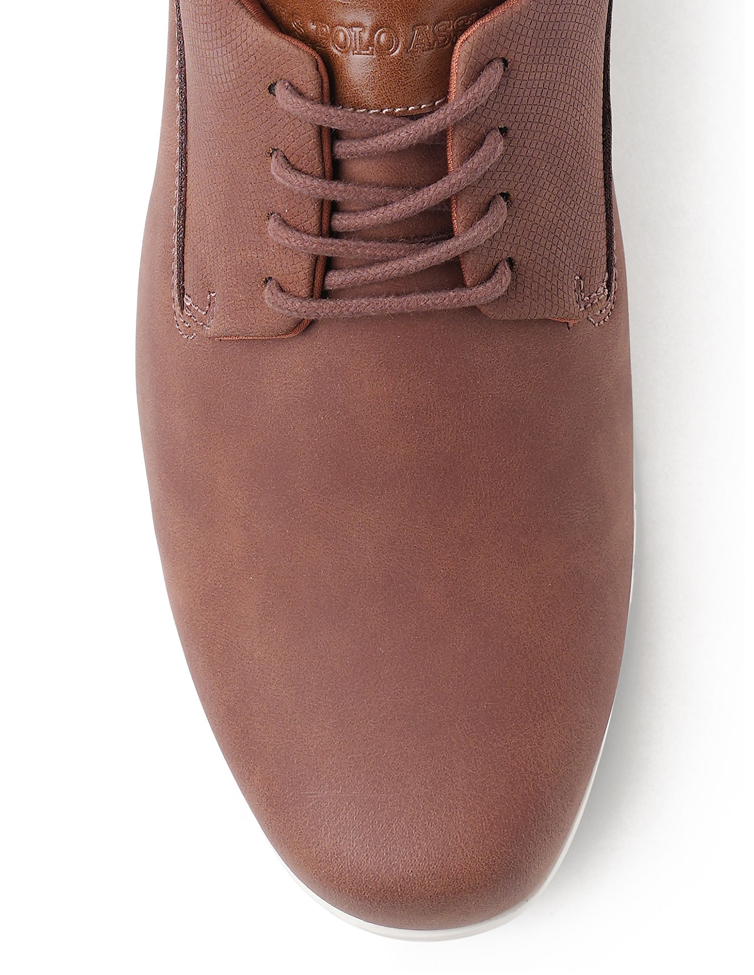 Men Clest Brown Work Casuals Lace Up Shoes Brown - U.S. POLO ASSN. | Large