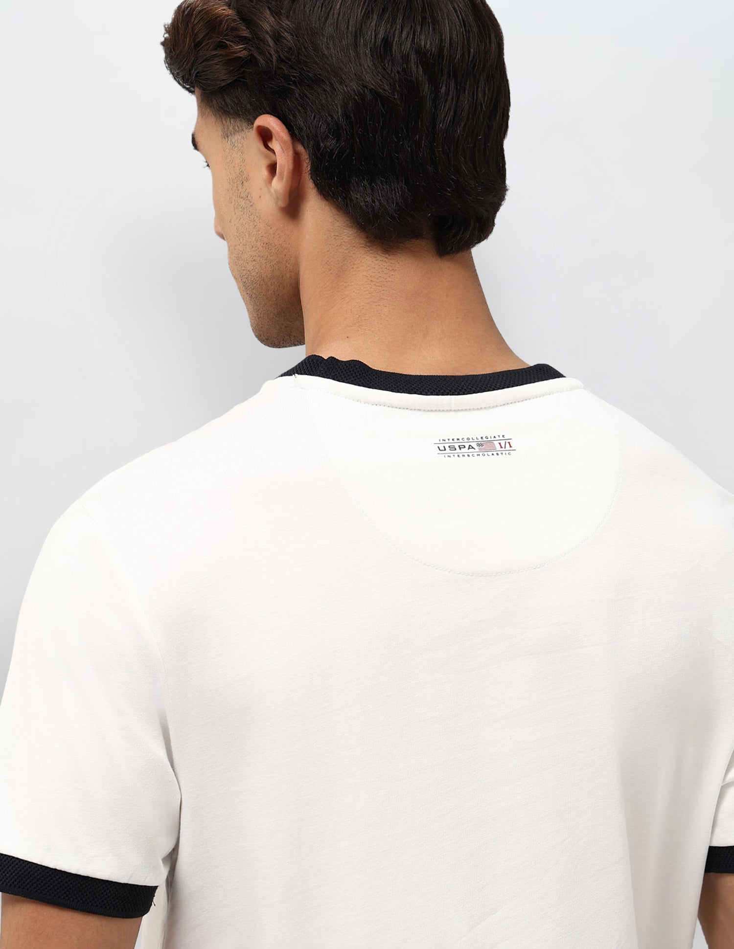 Graphic Brand Printed Regular Fit T-Shirt Off White - U.S. POLO ASSN. | Large