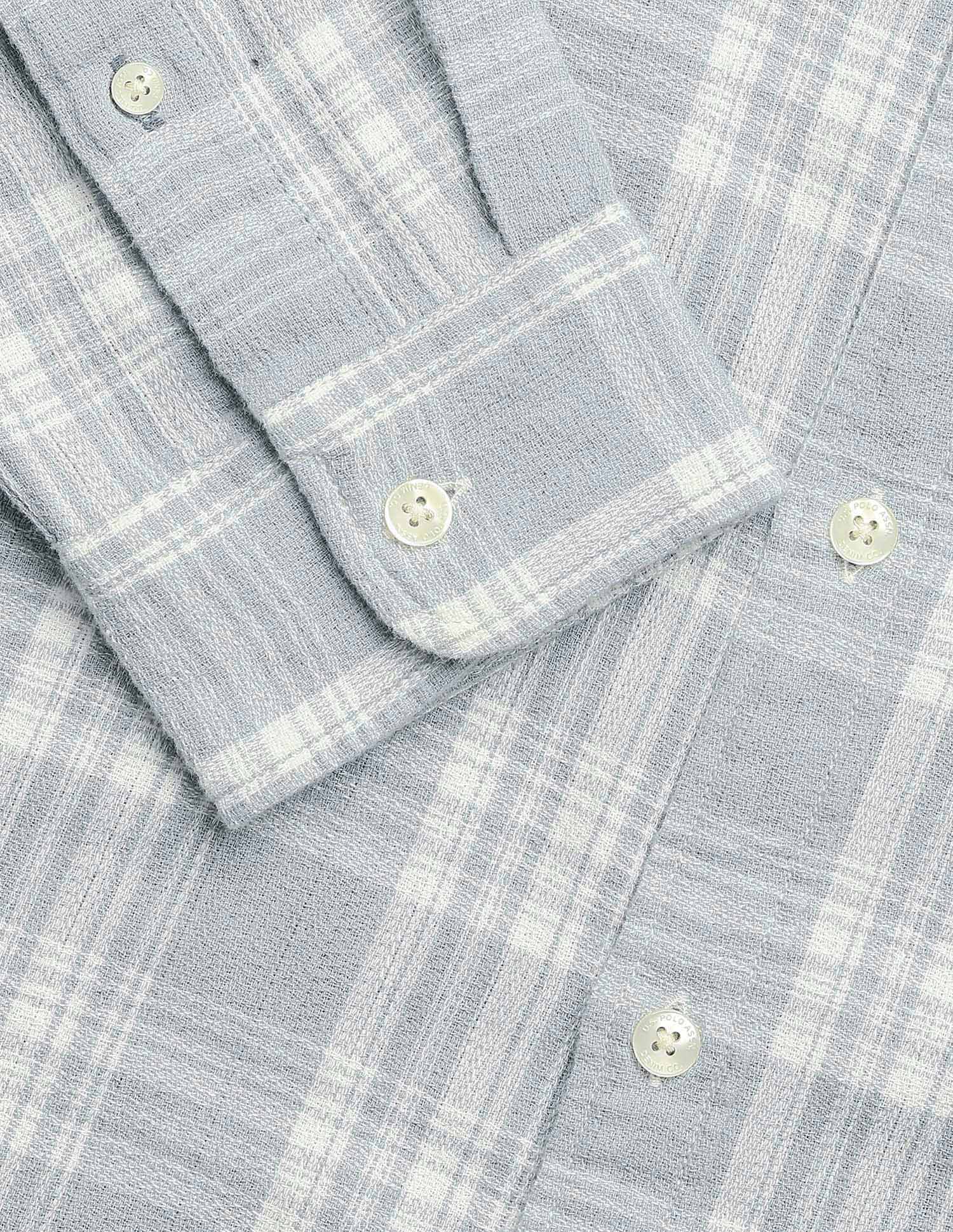 Plaid Checked Motel On The Coast Shirt Light Grey - U.S. Polo Assn. India | Large
