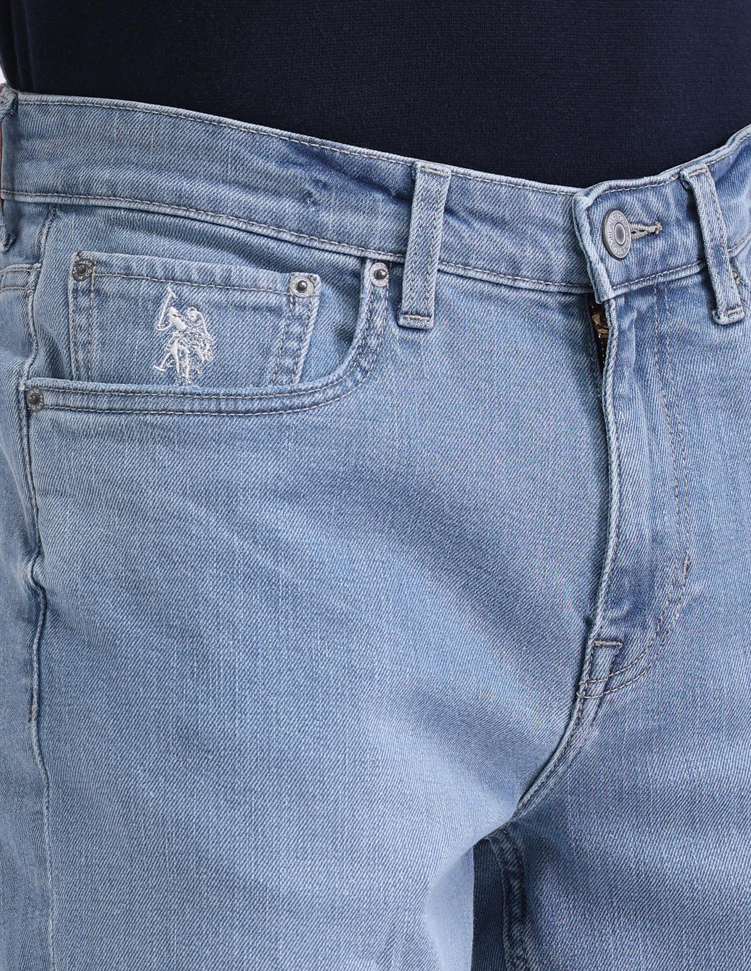 Mid Rise Shawn Relaxed Fit Jeans Blue - U.S. Polo Assn. India | Large