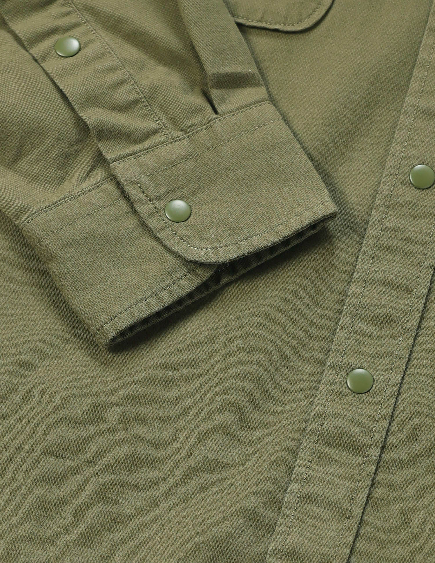 Solid Twill Shacket Light Olive - U.S. POLO ASSN. | Large
