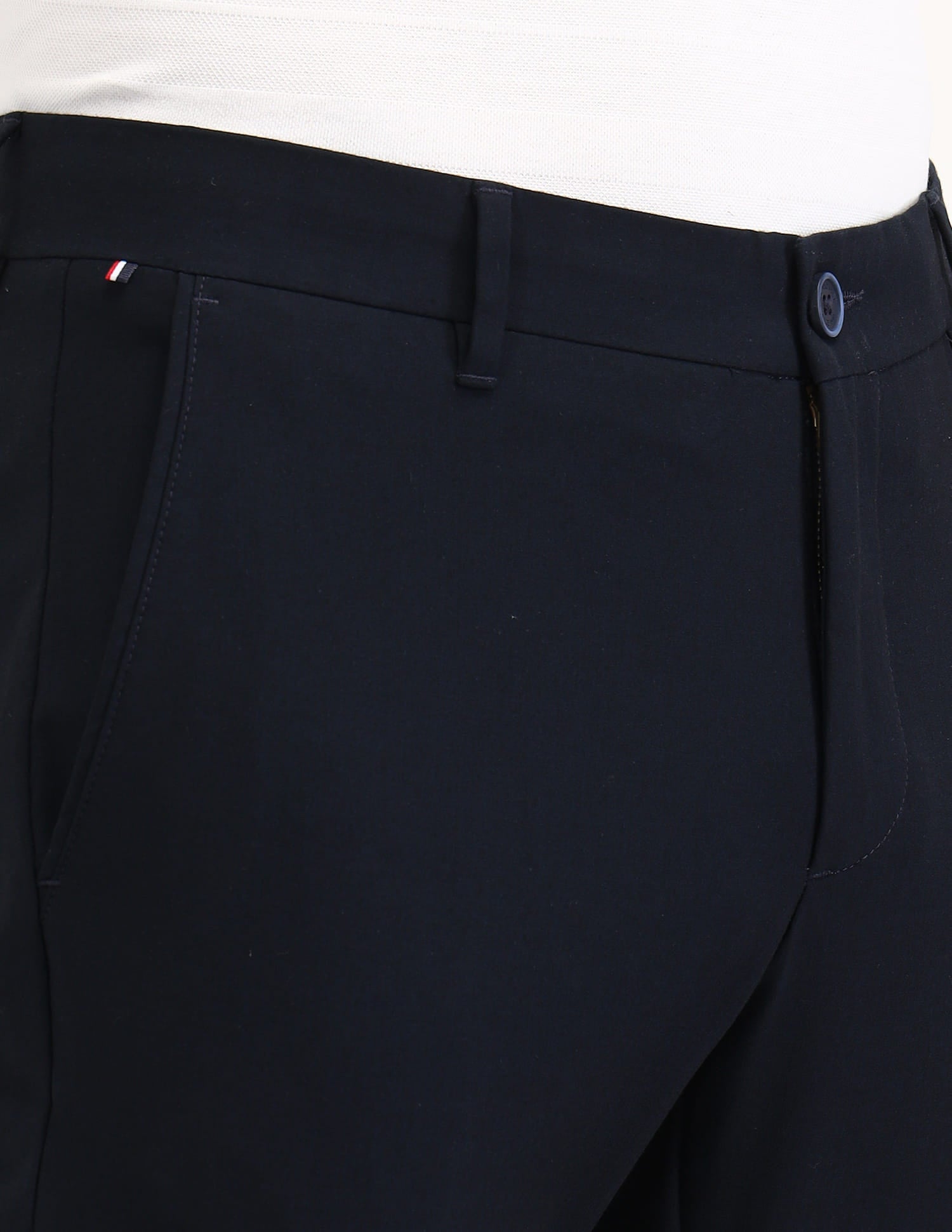 Austin Slim Fit Twill Trousers Navy - U.S. Polo Assn. India | Large