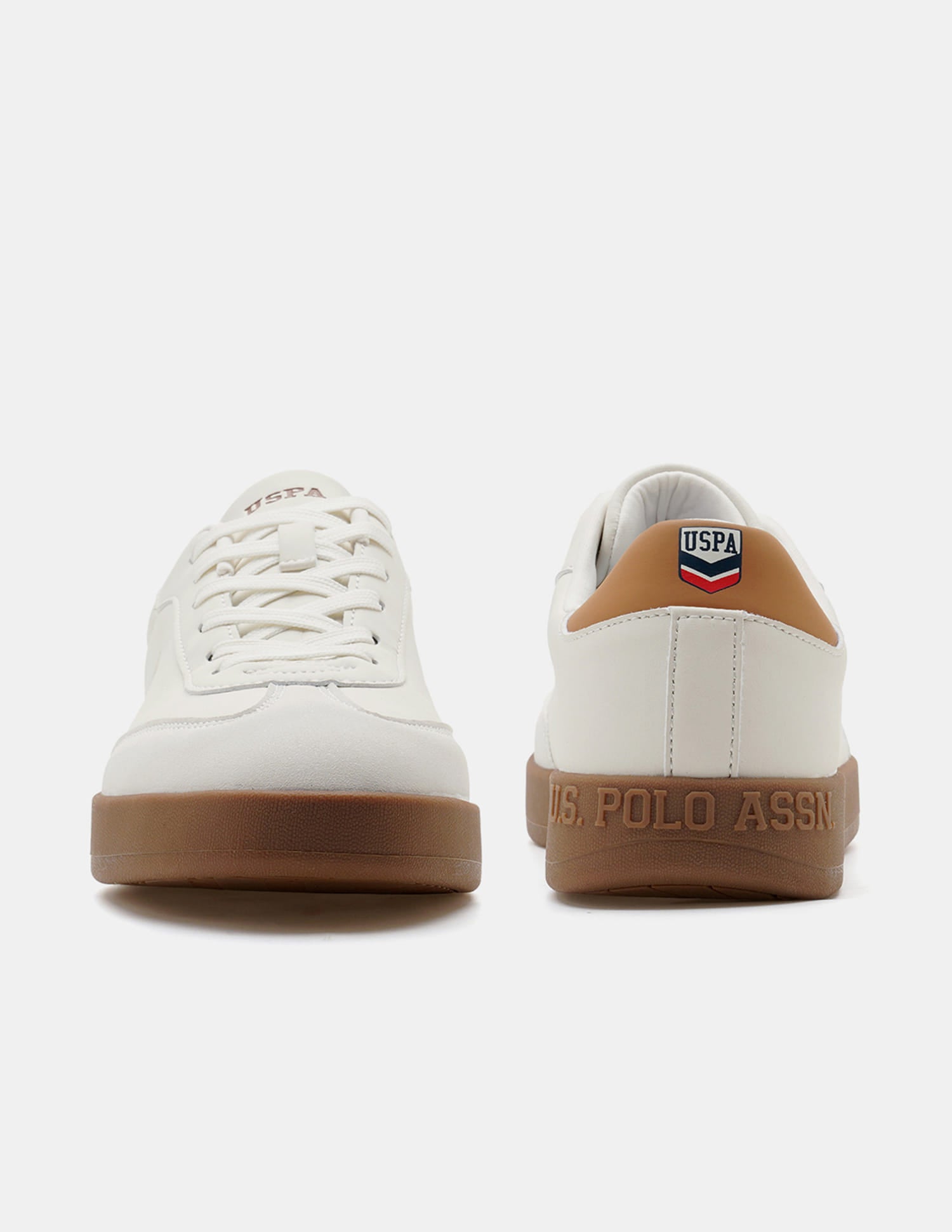 Men Coba Colour Blocked Sneakers Beige - U.S. Polo Assn. India | Large