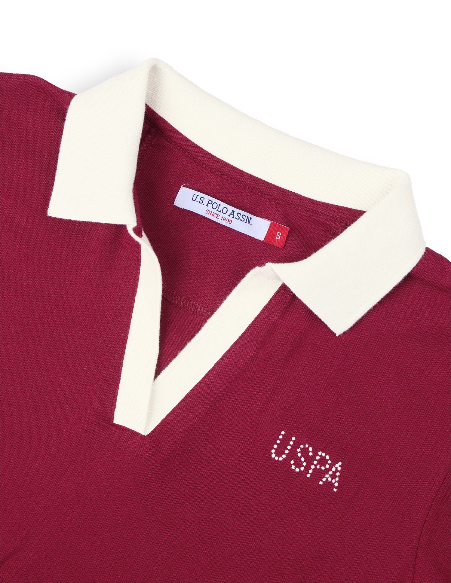 Solid Relaxed Fit Polo Shirt Dark Red - U.S. Polo Assn. India | Large