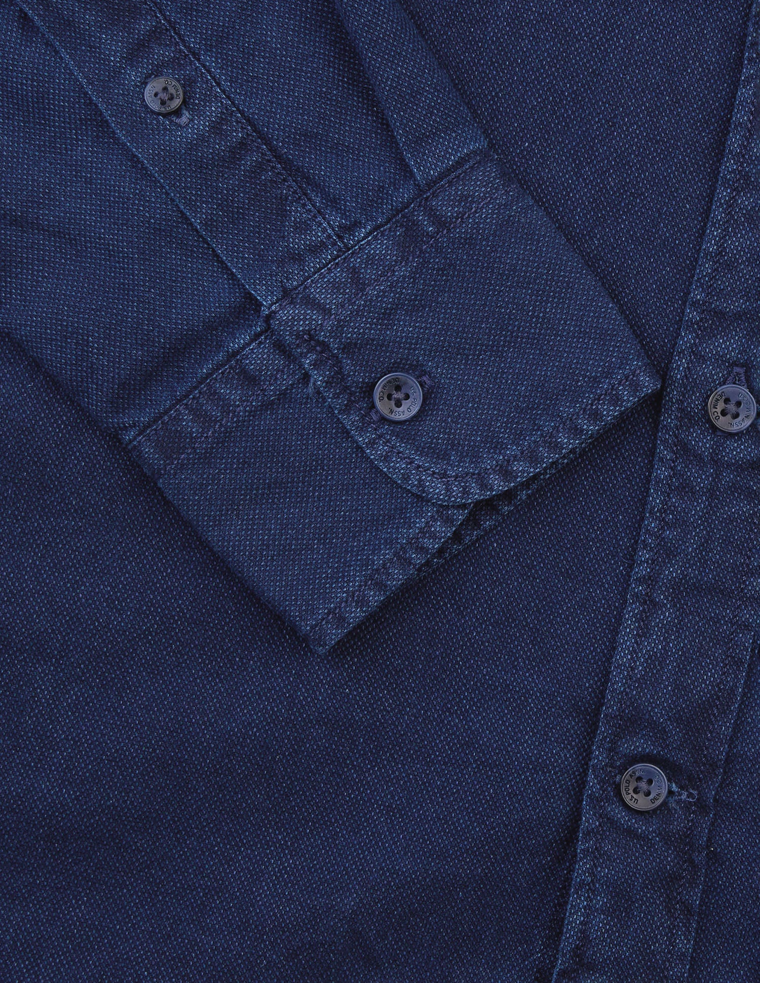 Solid Regular Fit Shirt Dark Indigo - U.S. Polo Assn. India | Large