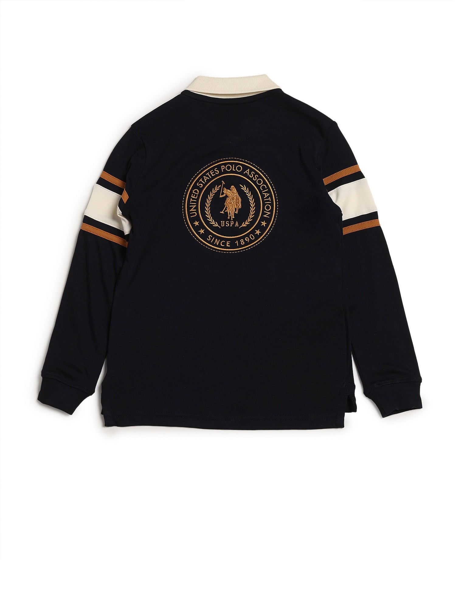 Boys Brand Embroidered Regular Fit Polo Shirt Navy - U.S. POLO ASSN. | Large