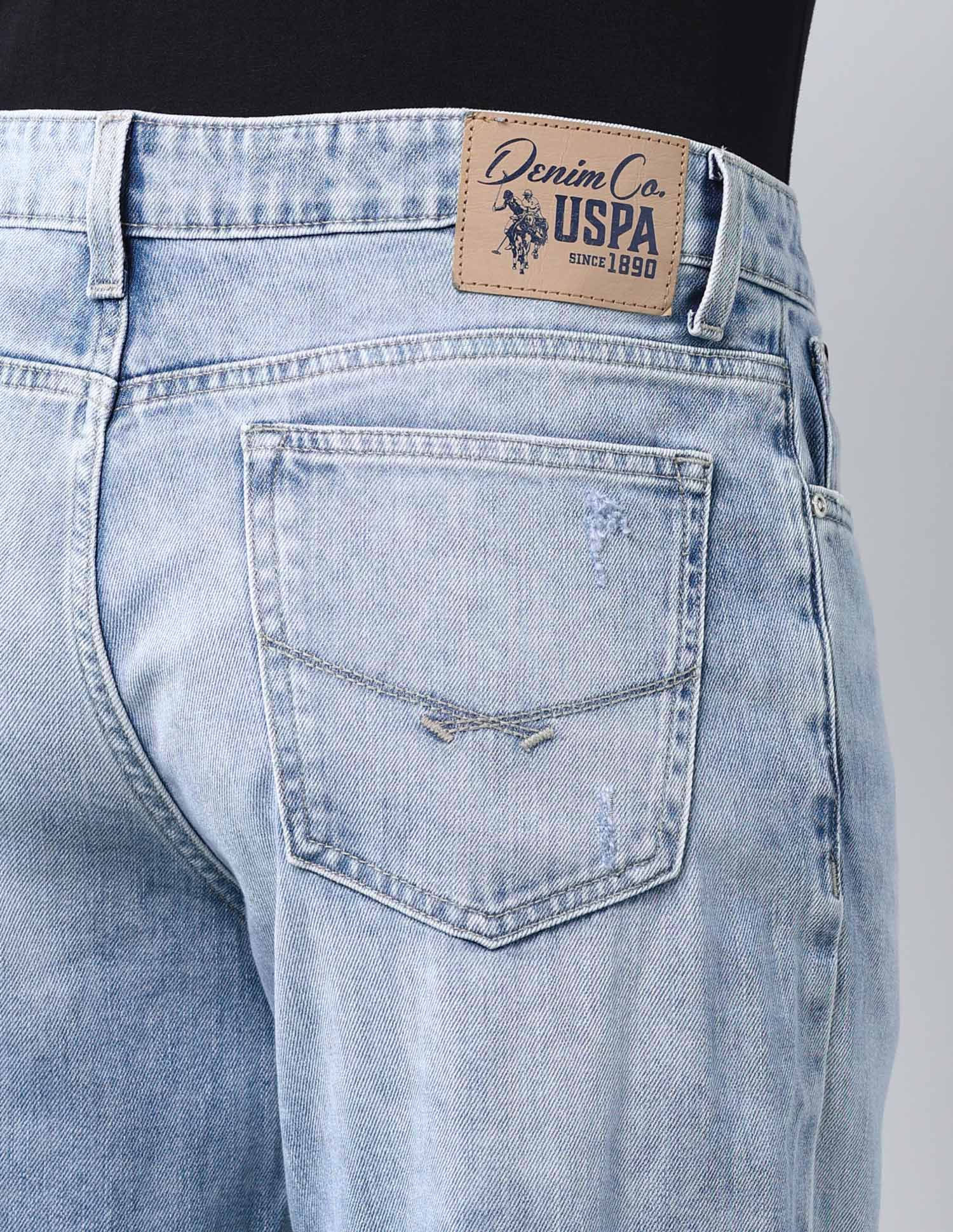 Shawn Relaxed Fit Vintage Jeans Light Wash - U.S. Polo Assn. India | Large