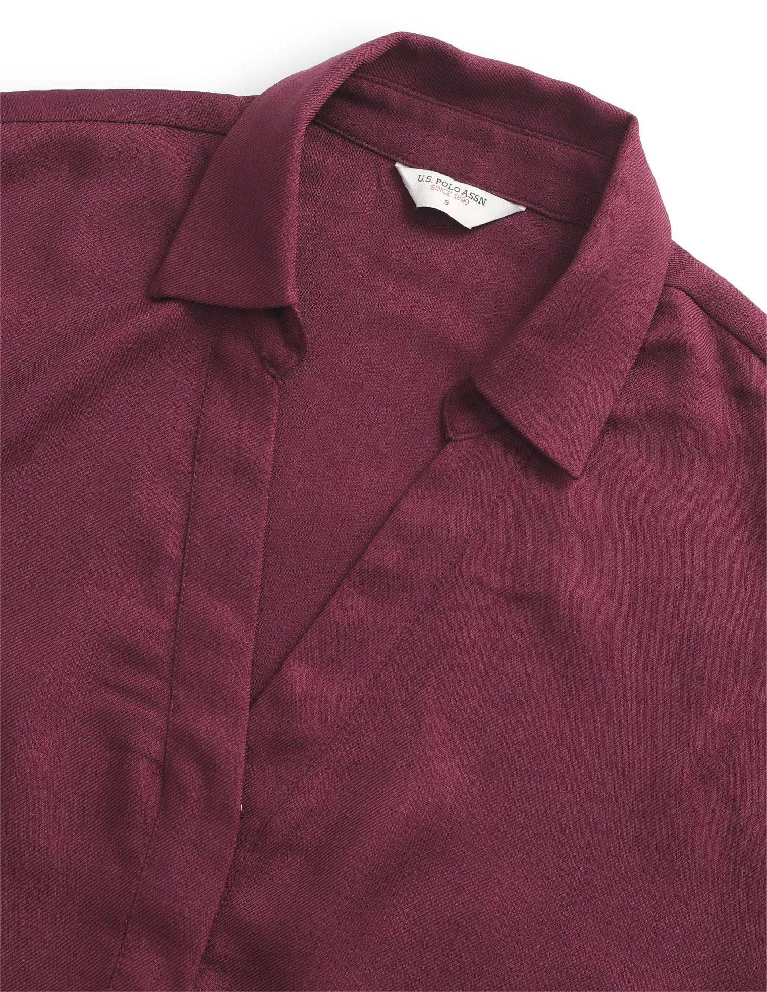 Solid Regular Fit Top Maroon - U.S. Polo Assn. India | Large