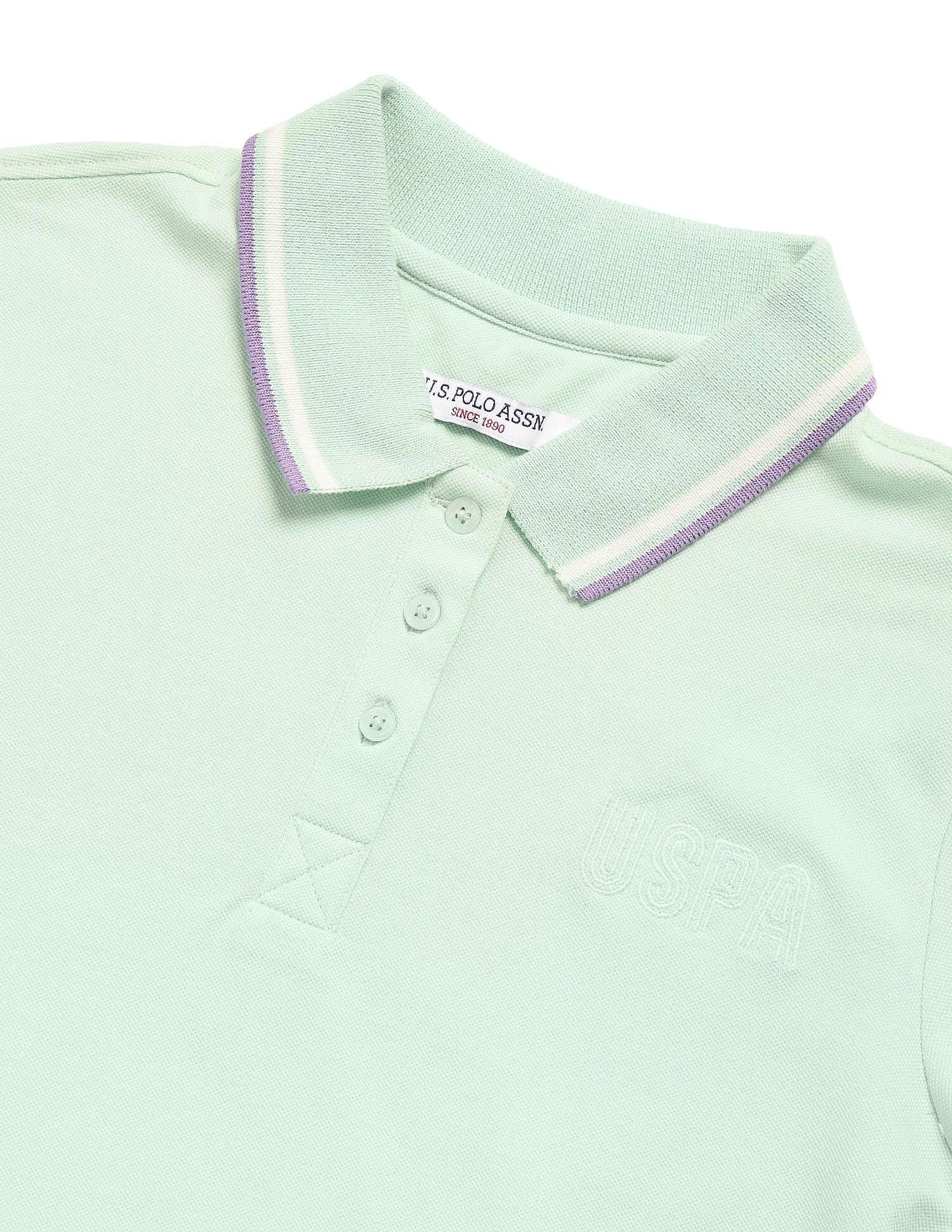 Regular Fit Solid Polo Shirt Mint - U.S. POLO ASSN. | Large