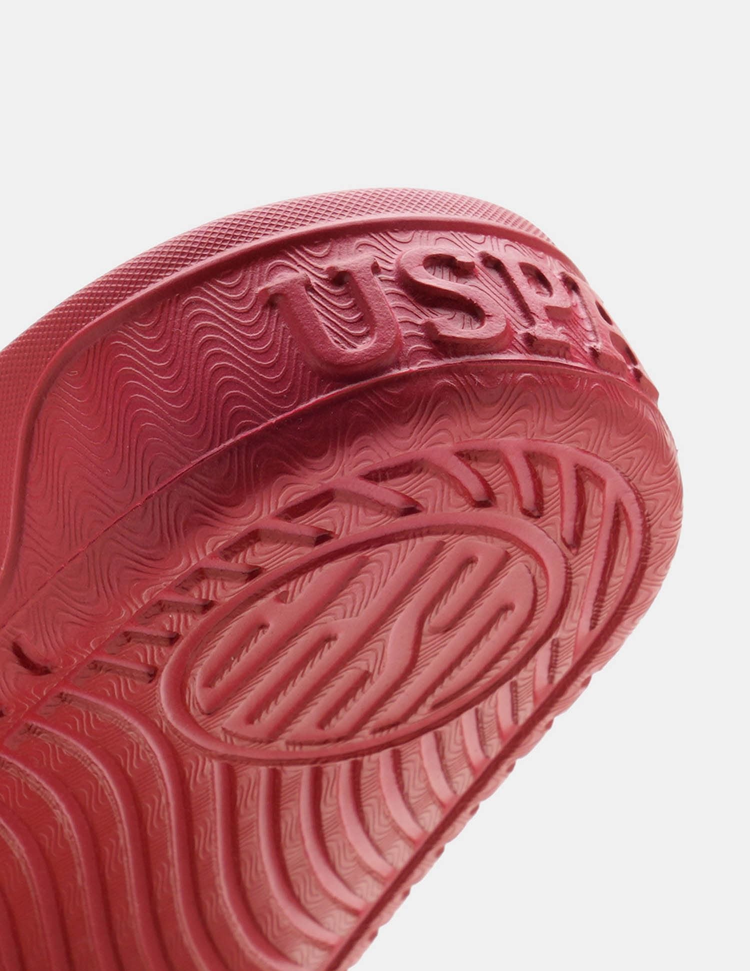 Men Palmer Open Toe Slippers Dark Red - U.S. POLO ASSN. | Large