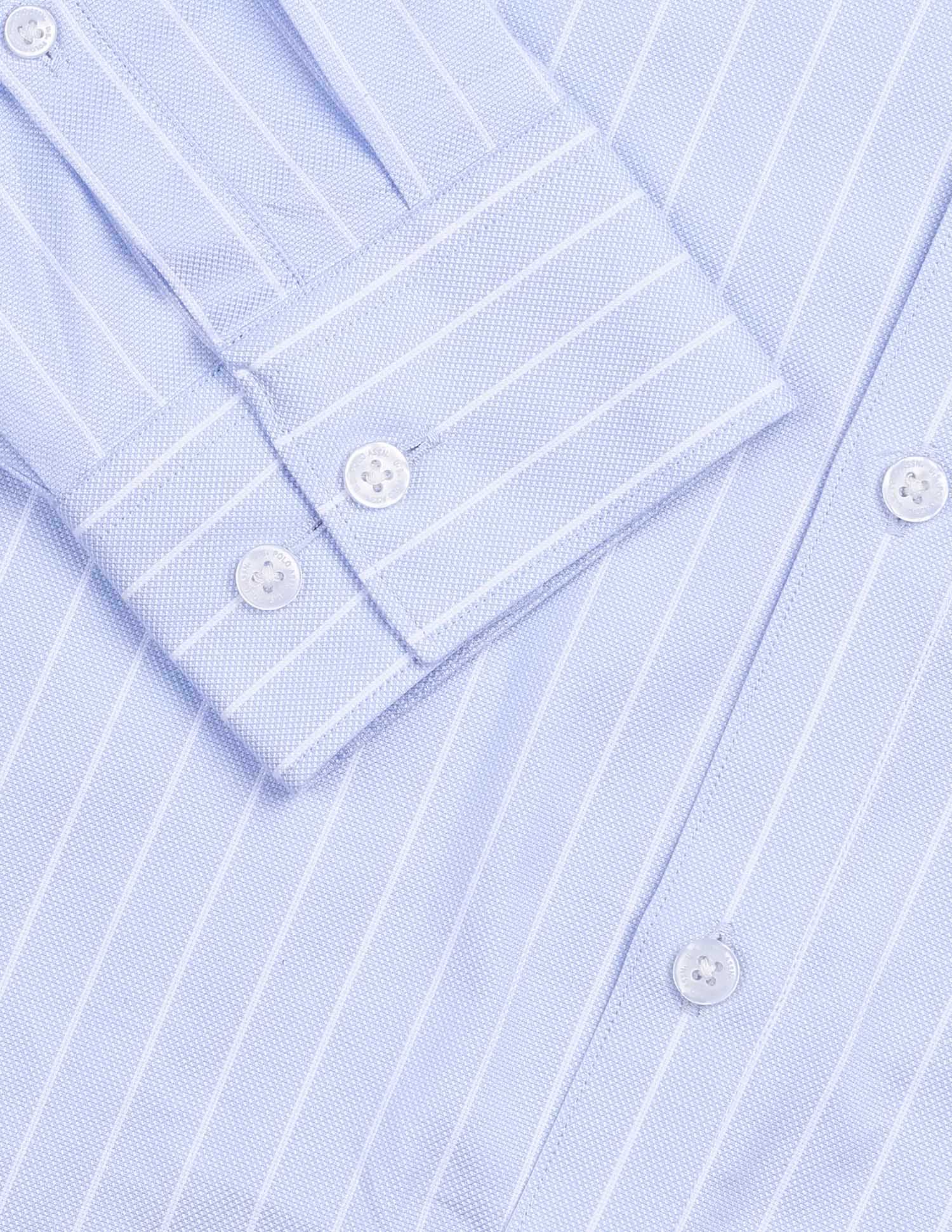 Tailored Fit Vertical Striped Shirt Blue - U.S. POLO ASSN. | Large