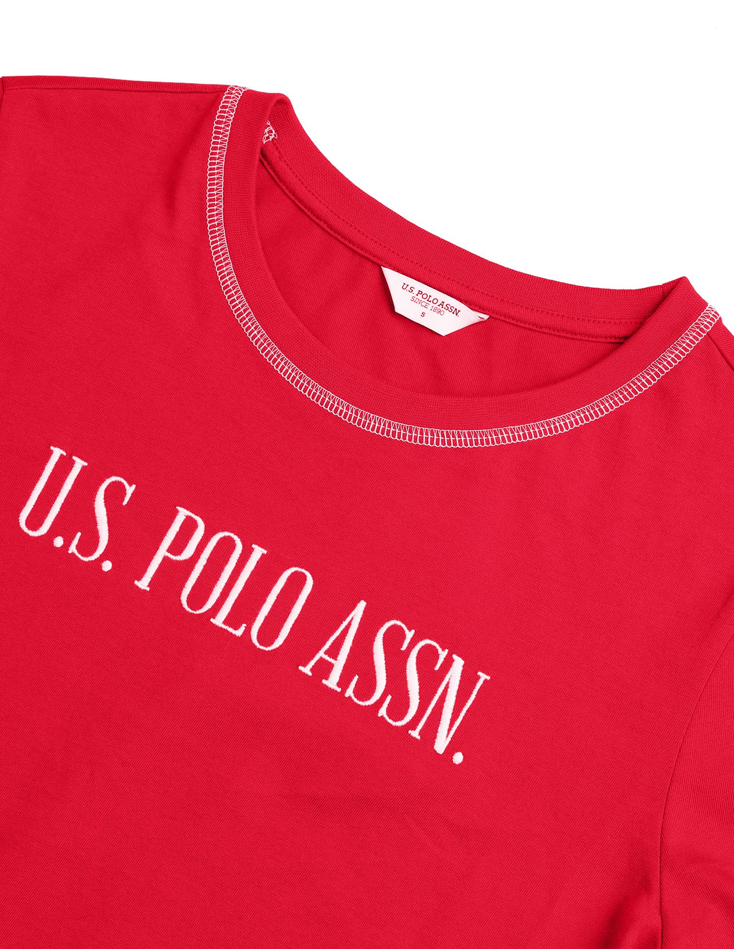 Brand Embroidered Regular Fit T-Shirt Red - U.S. Polo Assn. India | Large