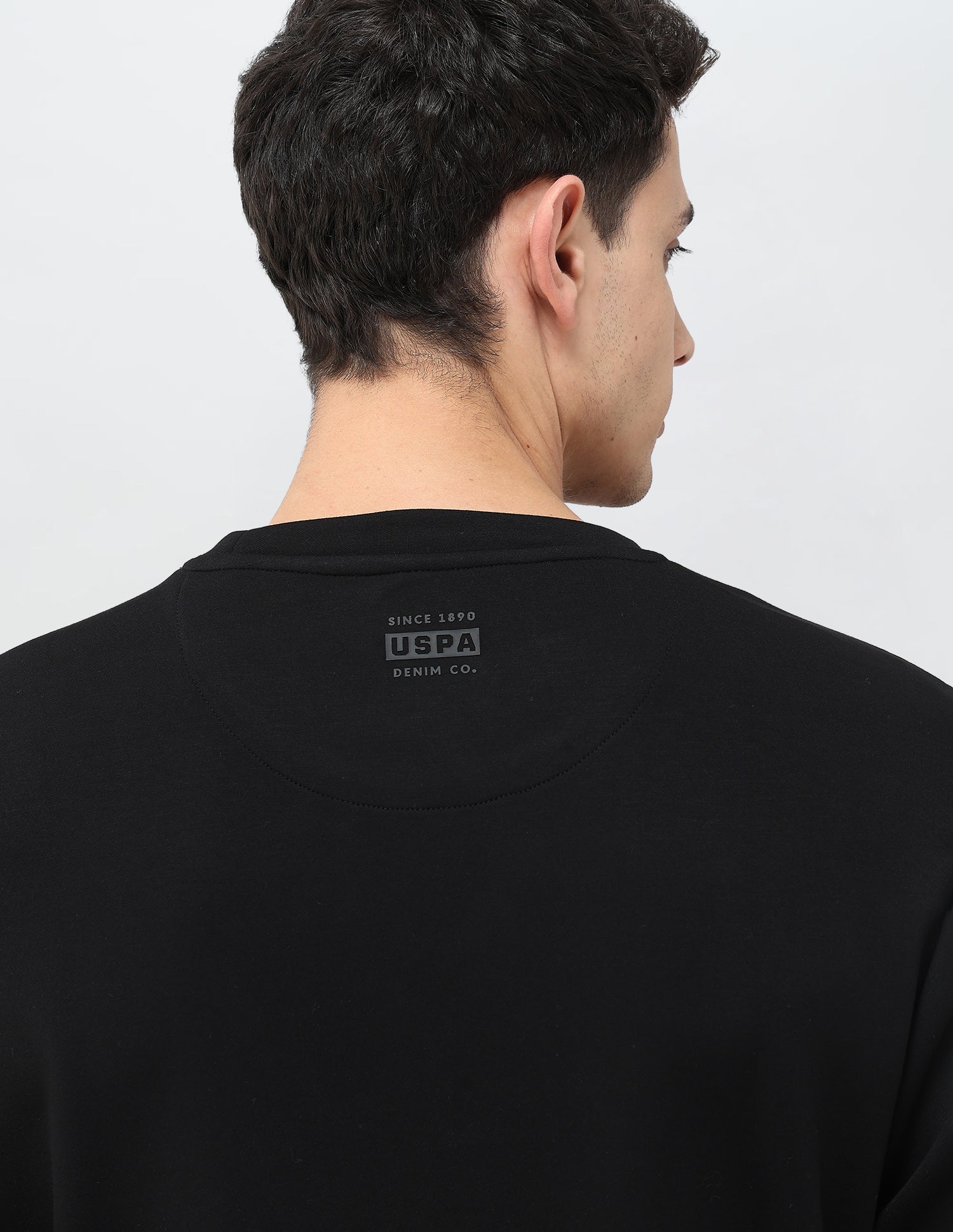 Horizontal Striped Regular Fit Sweatshirt Black - U.S. POLO ASSN. | Large