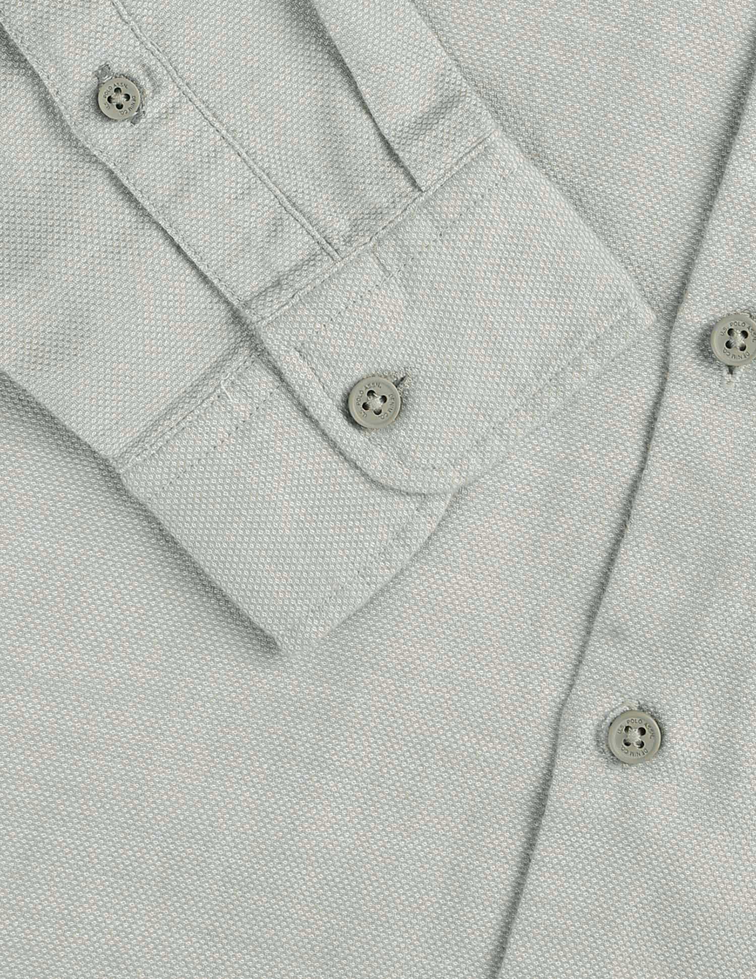 Textured Regular Fit Shirt Light Khaki - U.S. POLO ASSN. | Large