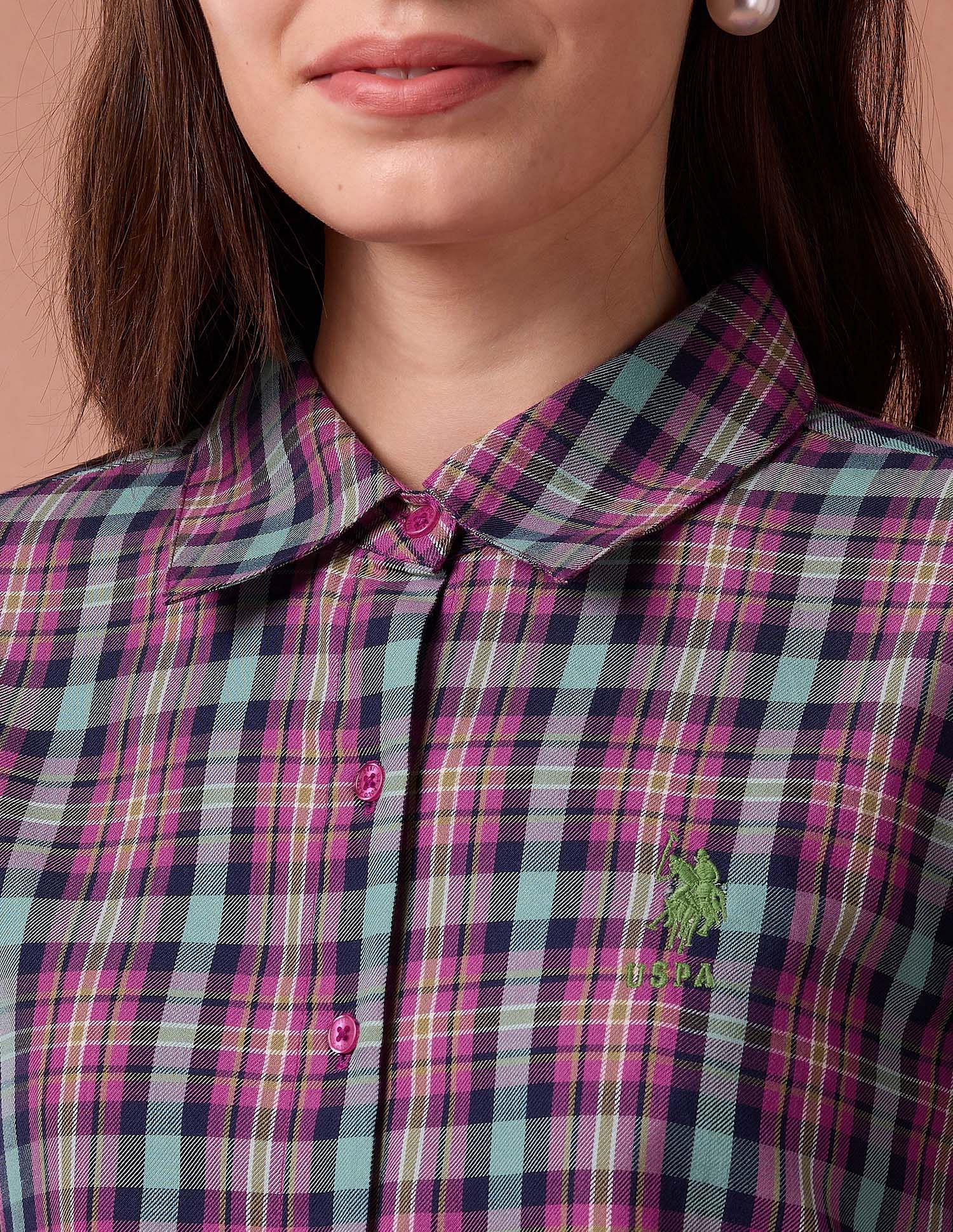 Tartan Check Twill Shirt Multicolour - U.S. POLO ASSN. | Large