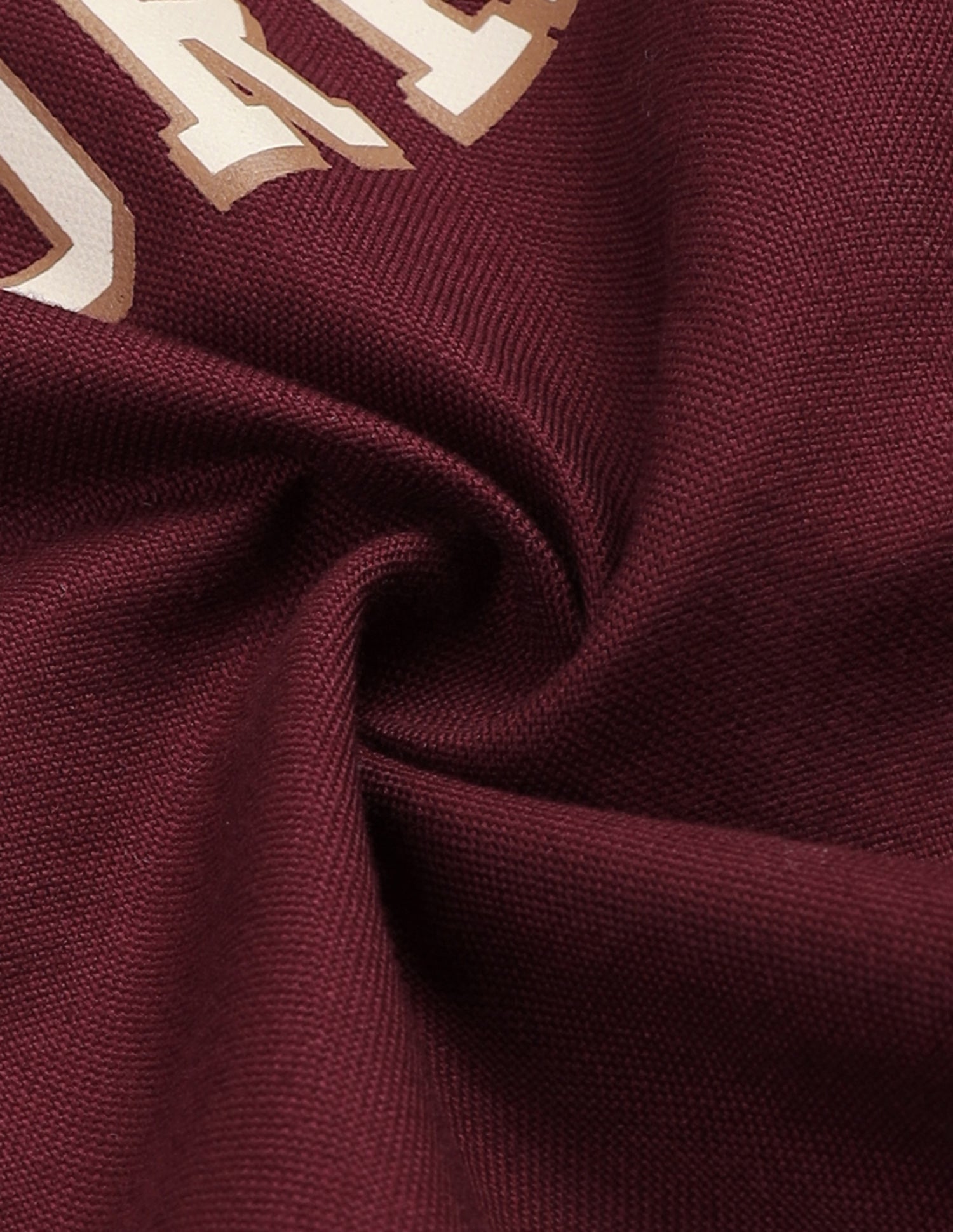Typographic Brand Printed Twill Shirt Maroon - U.S. Polo Assn. India | Large