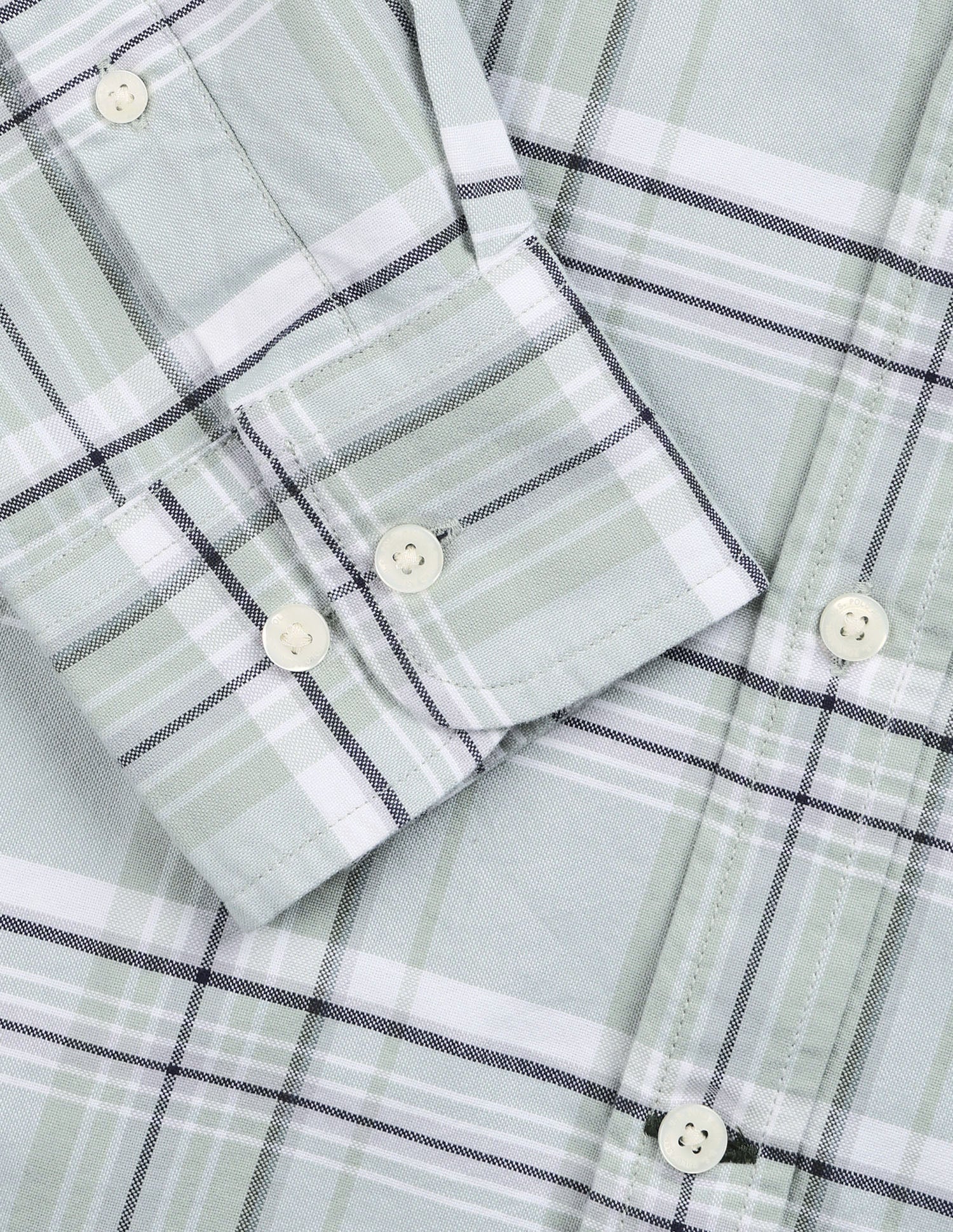 Oxford Tartan Checked Shirt Light Green - U.S. Polo Assn. India | Large