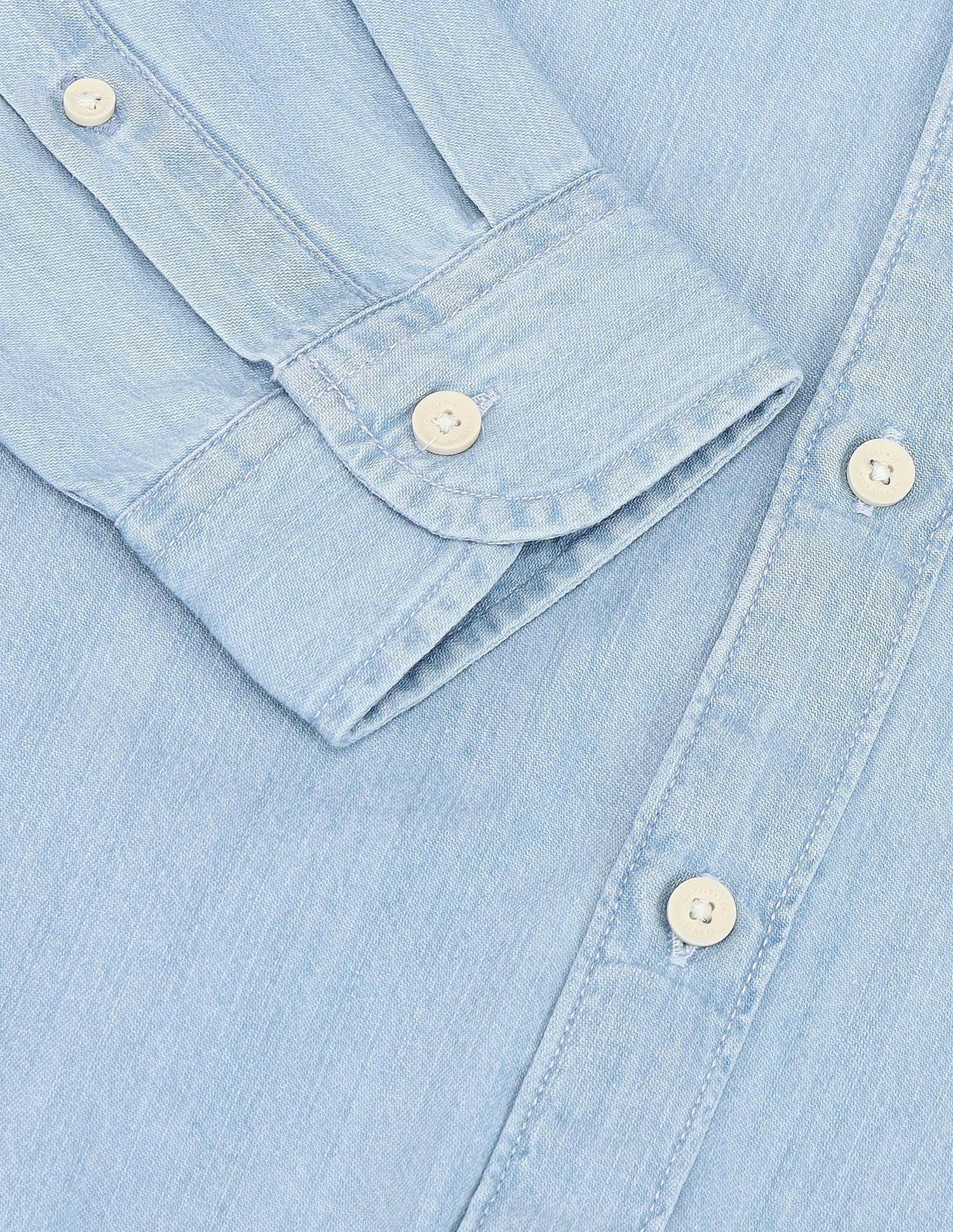 Slim Fit Chambray Shirt Light Indigo - U.S. POLO ASSN. | Large