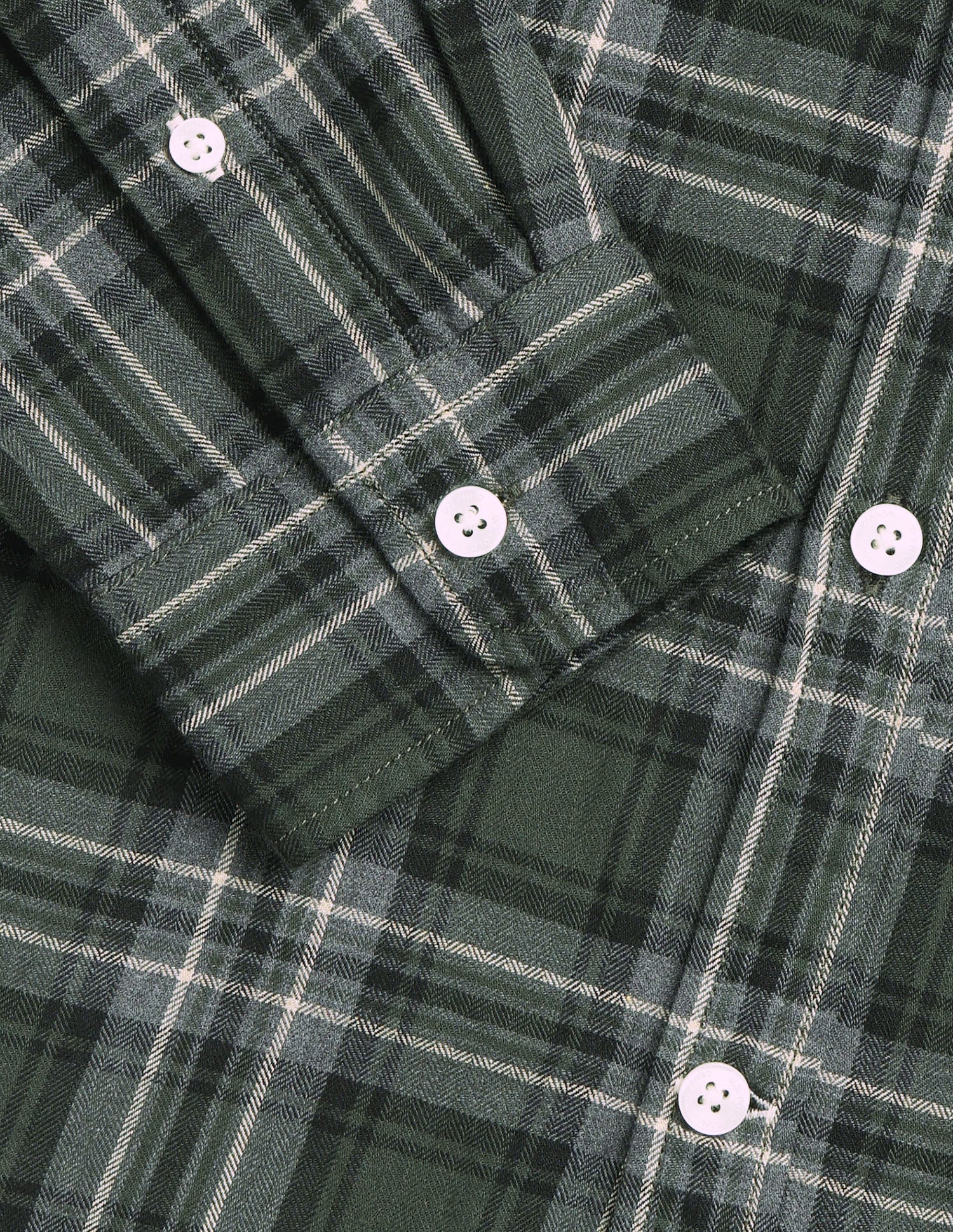 Twill Plaid Checked Shirt Olive - U.S. Polo Assn. India | Large