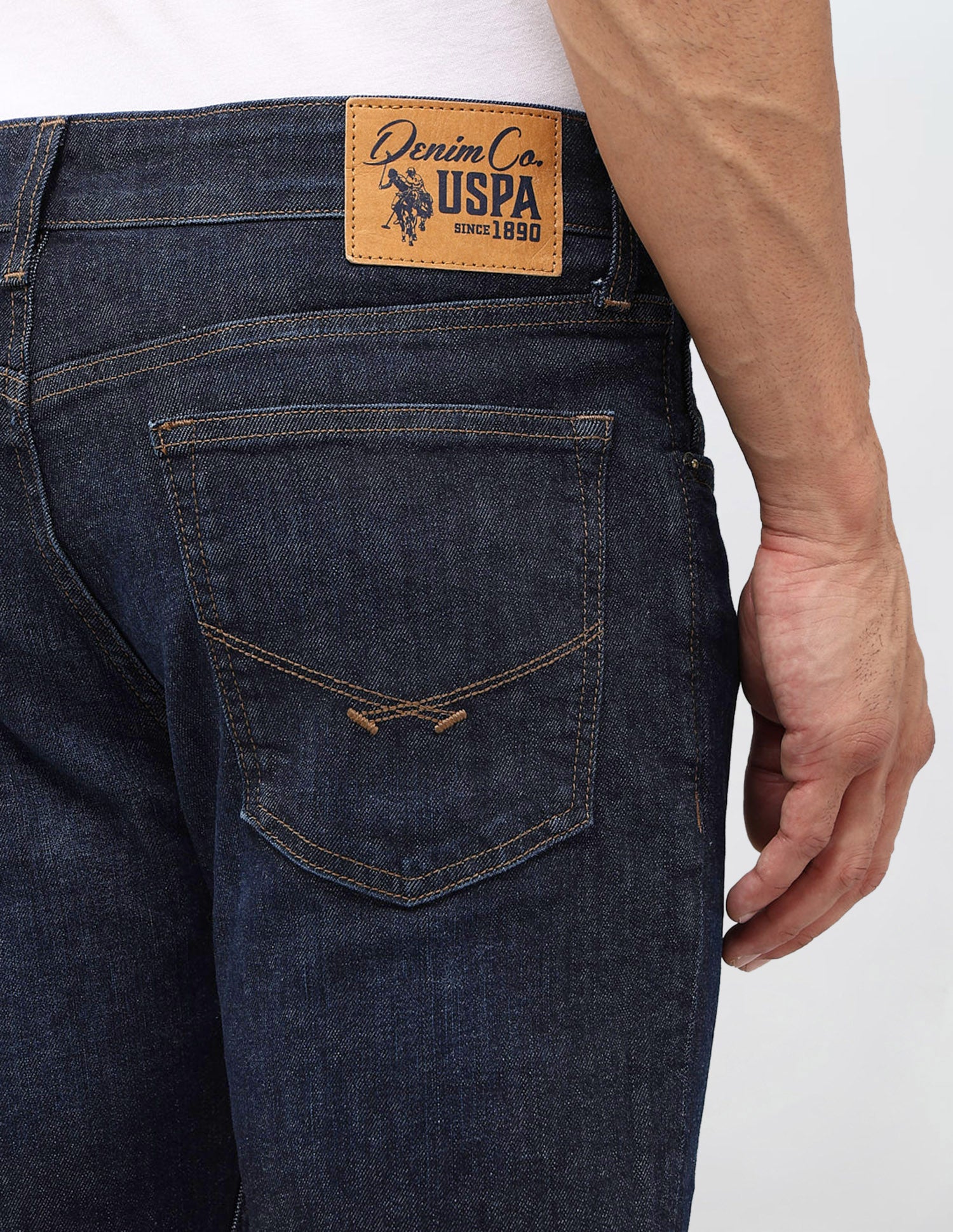 Regallo Skinny Fit Blue Jeans Dark Blue - U.S. POLO ASSN. | Large