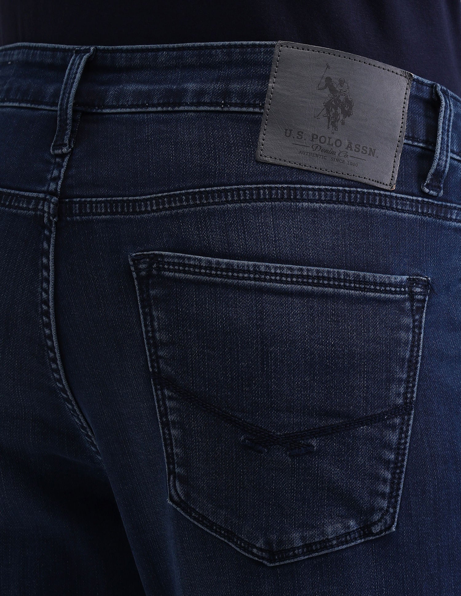 Henry Tapered Cropped Blue Jeans Blue - U.S. Polo Assn. India | Large