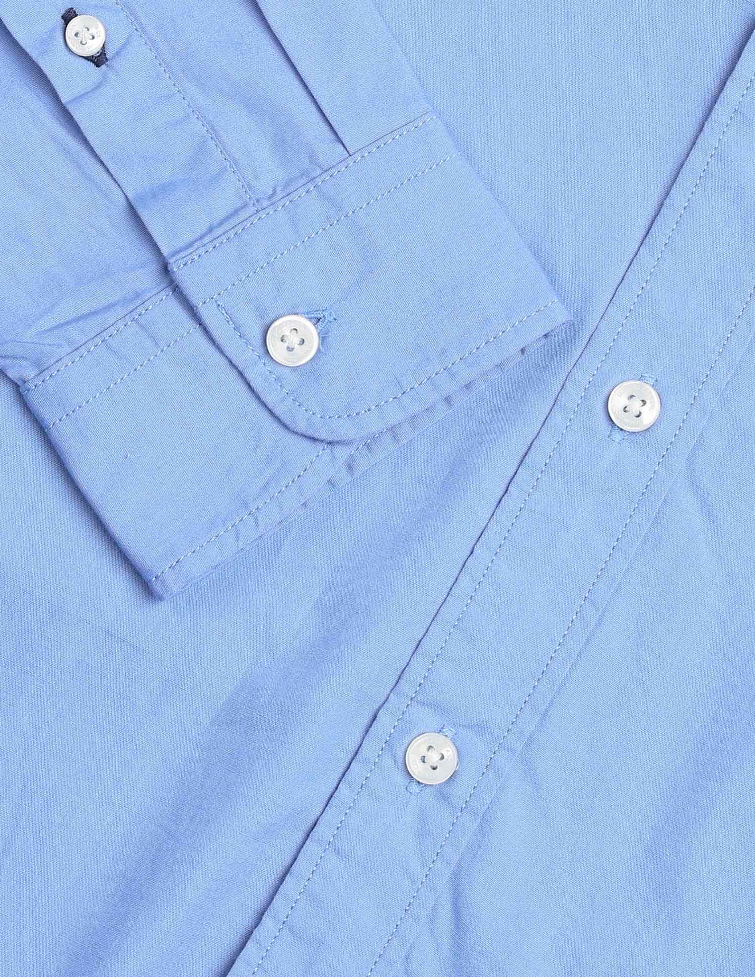 Pure Cotton Regular Fit Shirt Blue - U.S. Polo Assn. India | Large